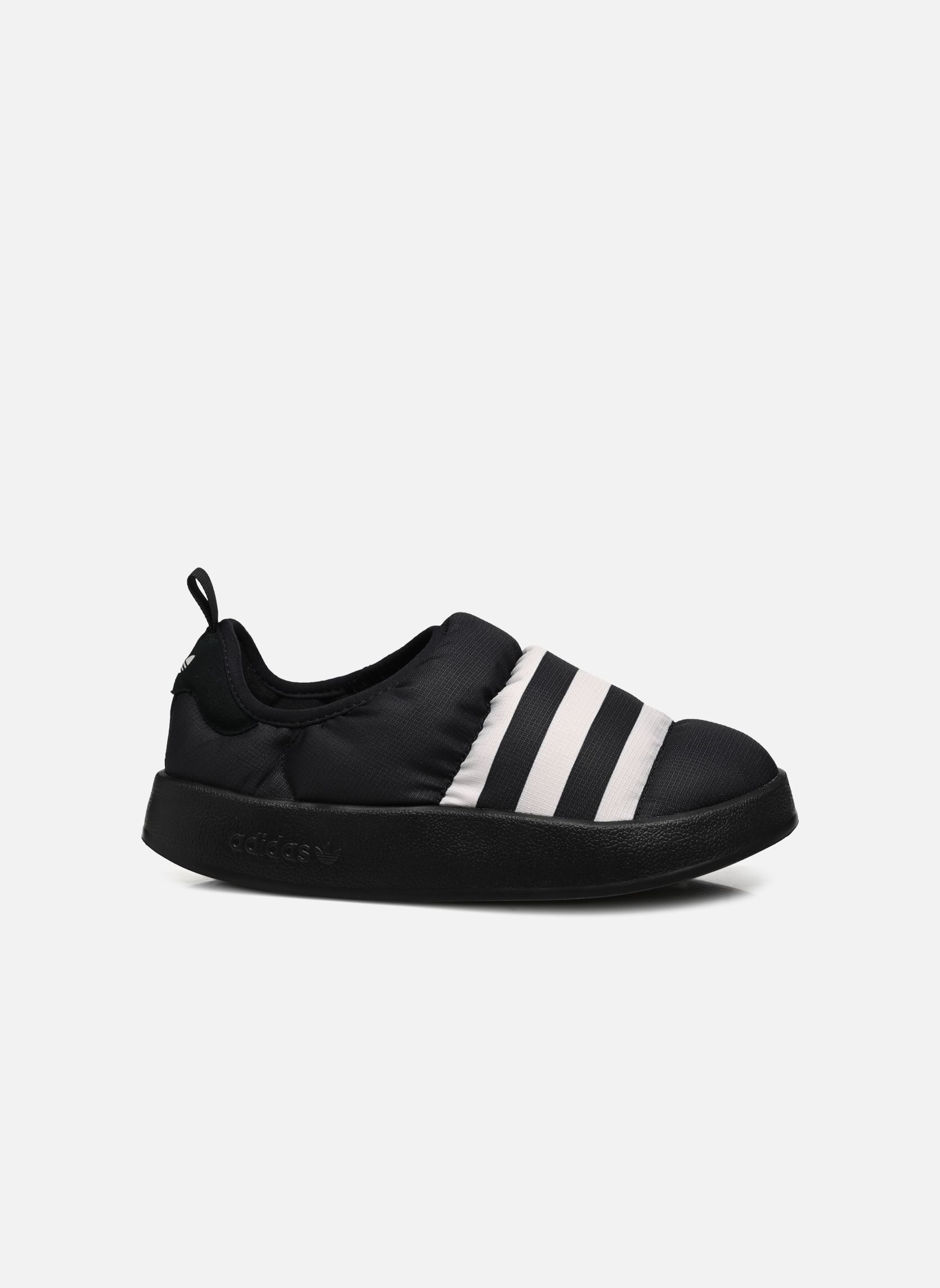 Pantoffels Puffylette W dames zwart adidas originals Pantoffels Puffylette W dames zwart CBLACK/GREONE/CBLACK