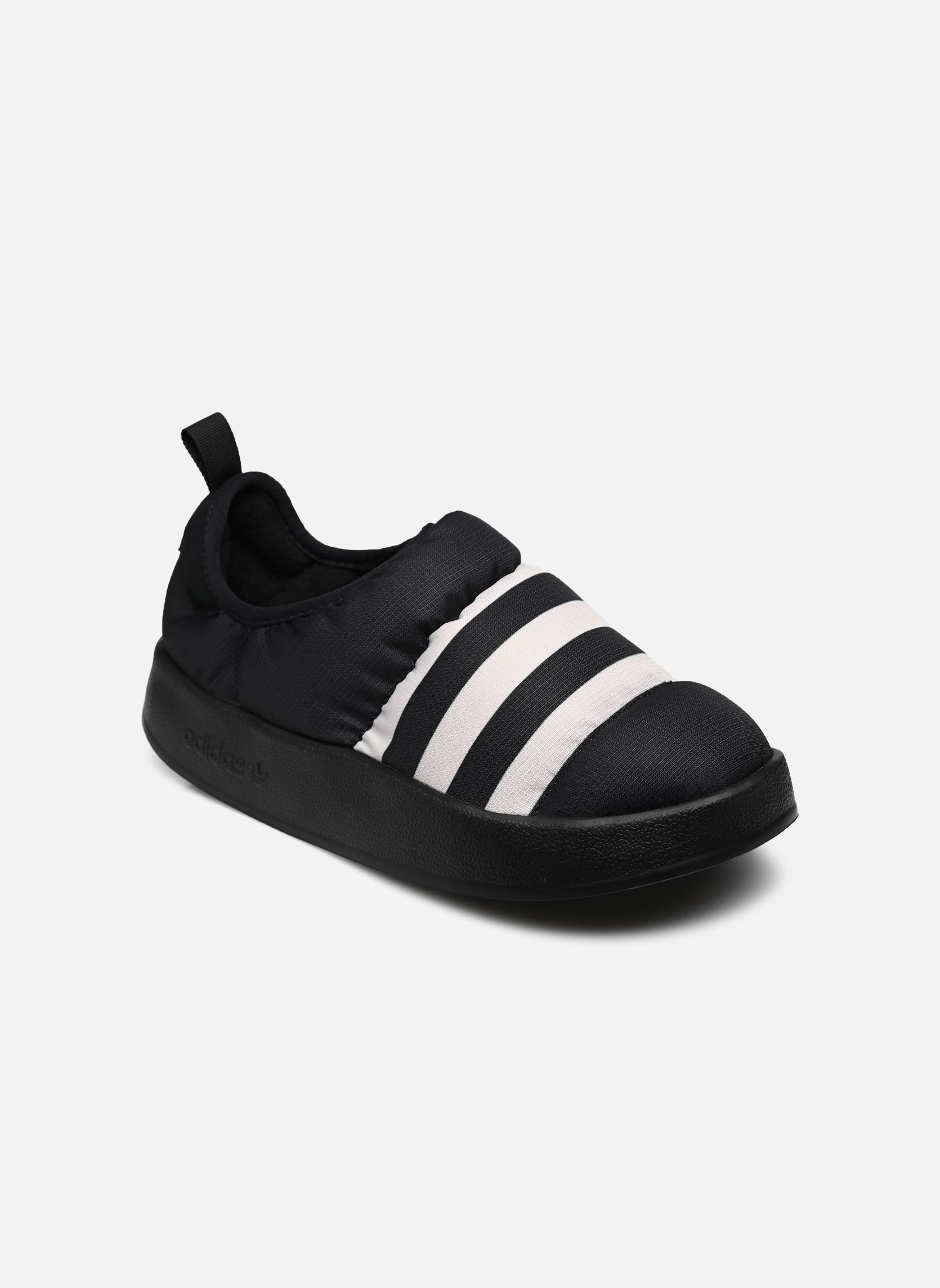 Pantoffels Puffylette W dames zwart adidas originals Pantoffels Puffylette W dames zwart CBLACK/GREONE/CBLACK