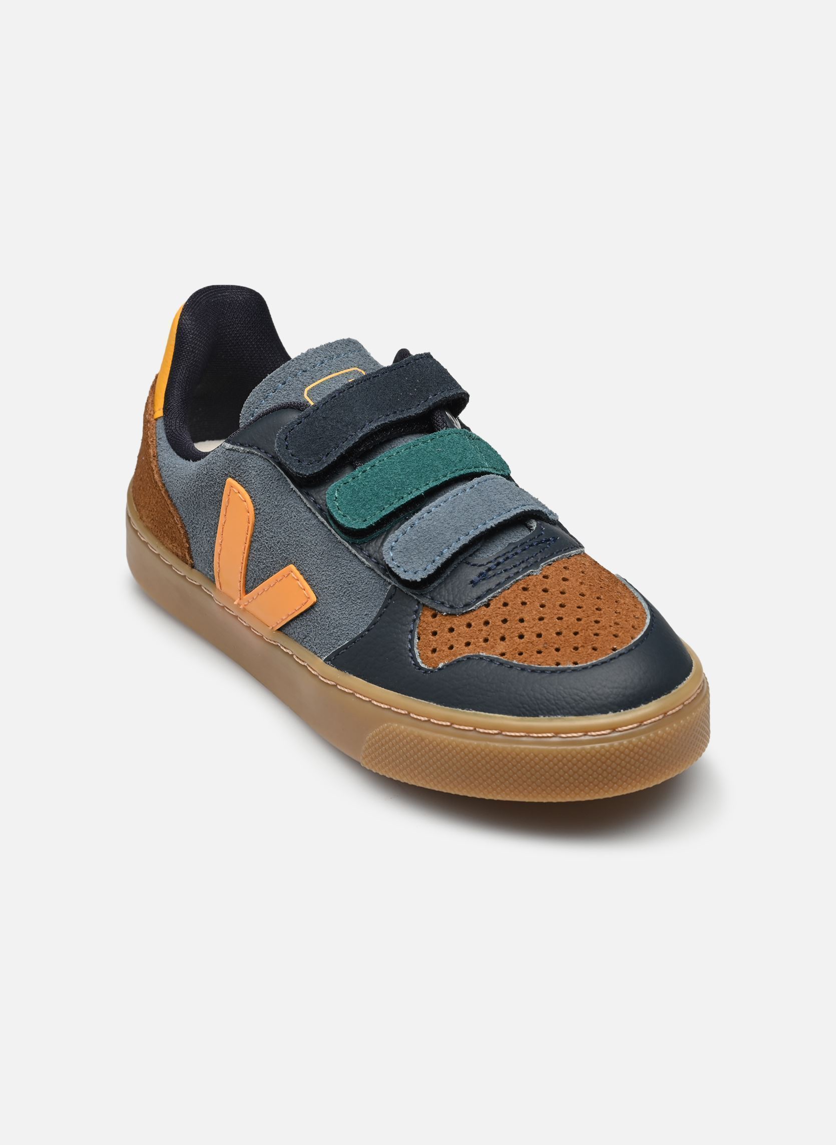 Baskets basses Small V-10 Velcro Suede garçon bleu Veja Baskets basses Small V-10 Velcro Suede garçon bleu CALIFORNIA_OURO_NATURAL