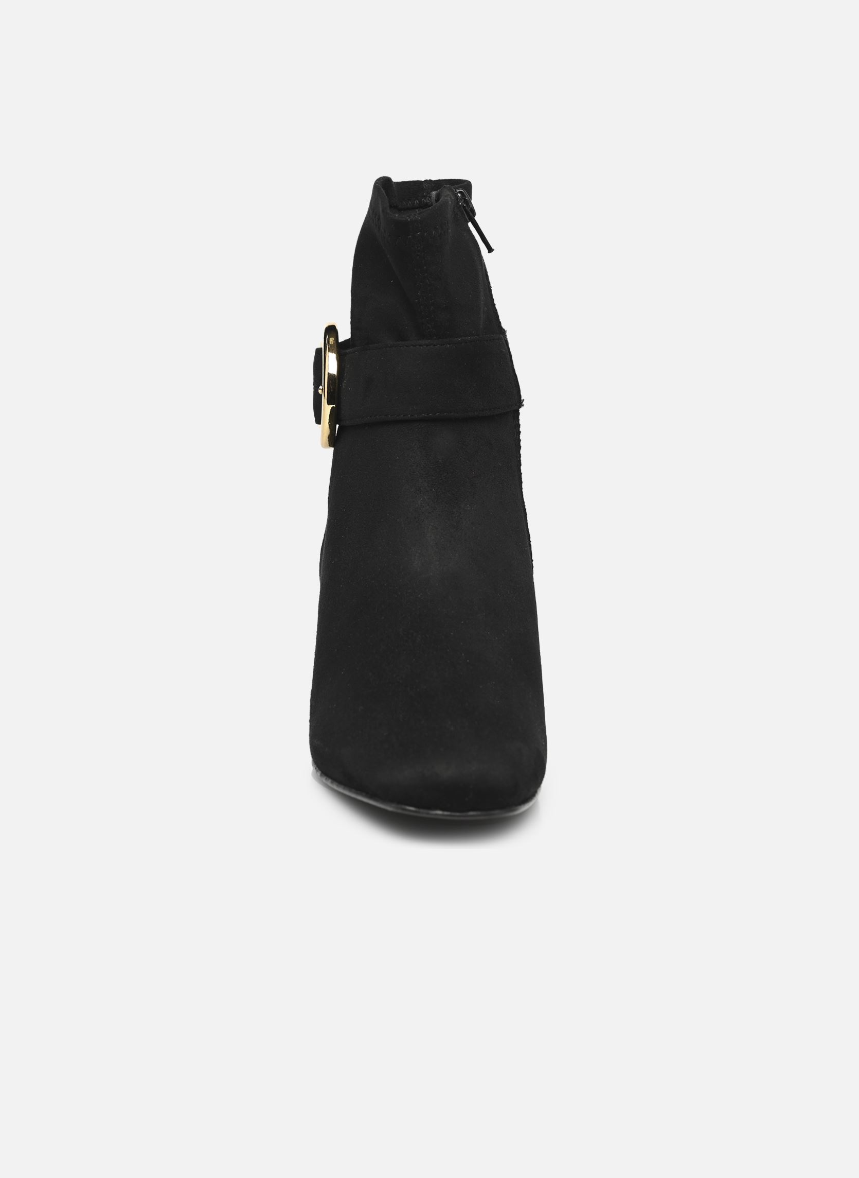 Niedrige Ankle Boots 1ADORABLE damen schwarz JB Martin Niedrige Ankle Boots 1ADORABLE damen schwarz TOILE SUEDE NOIR
