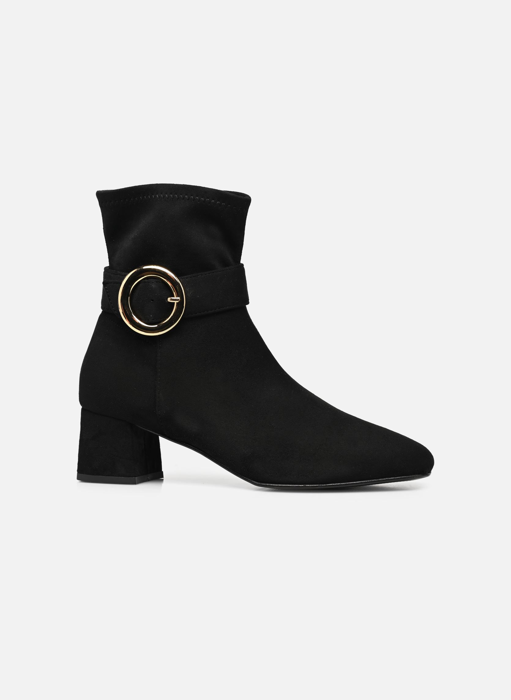 Niedrige Ankle Boots 1ADORABLE damen schwarz JB Martin Niedrige Ankle Boots 1ADORABLE damen schwarz TOILE SUEDE NOIR