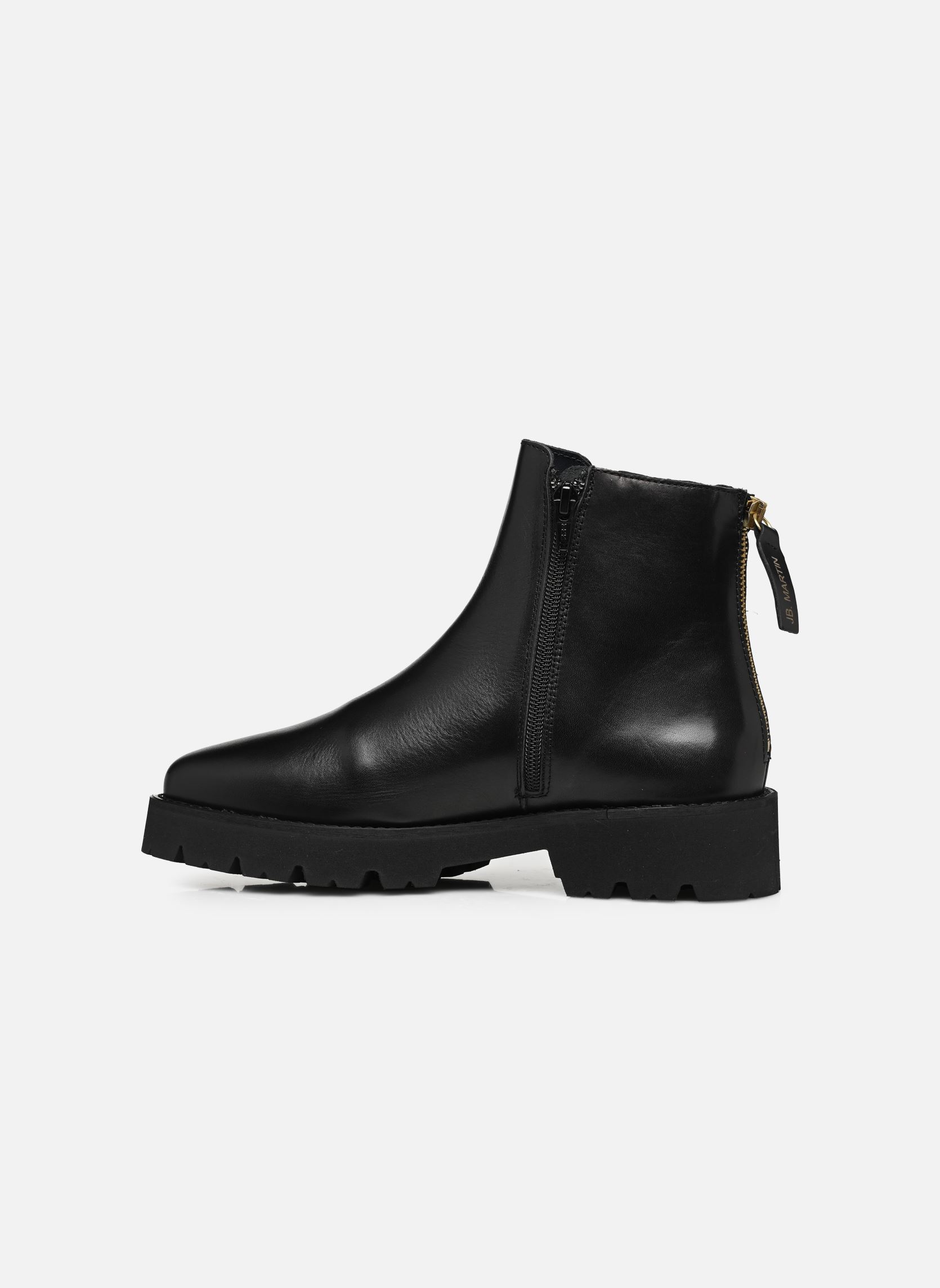Niedrige Ankle Boots FLASH damen schwarz JB Martin Niedrige Ankle Boots FLASH damen schwarz Veau Noir