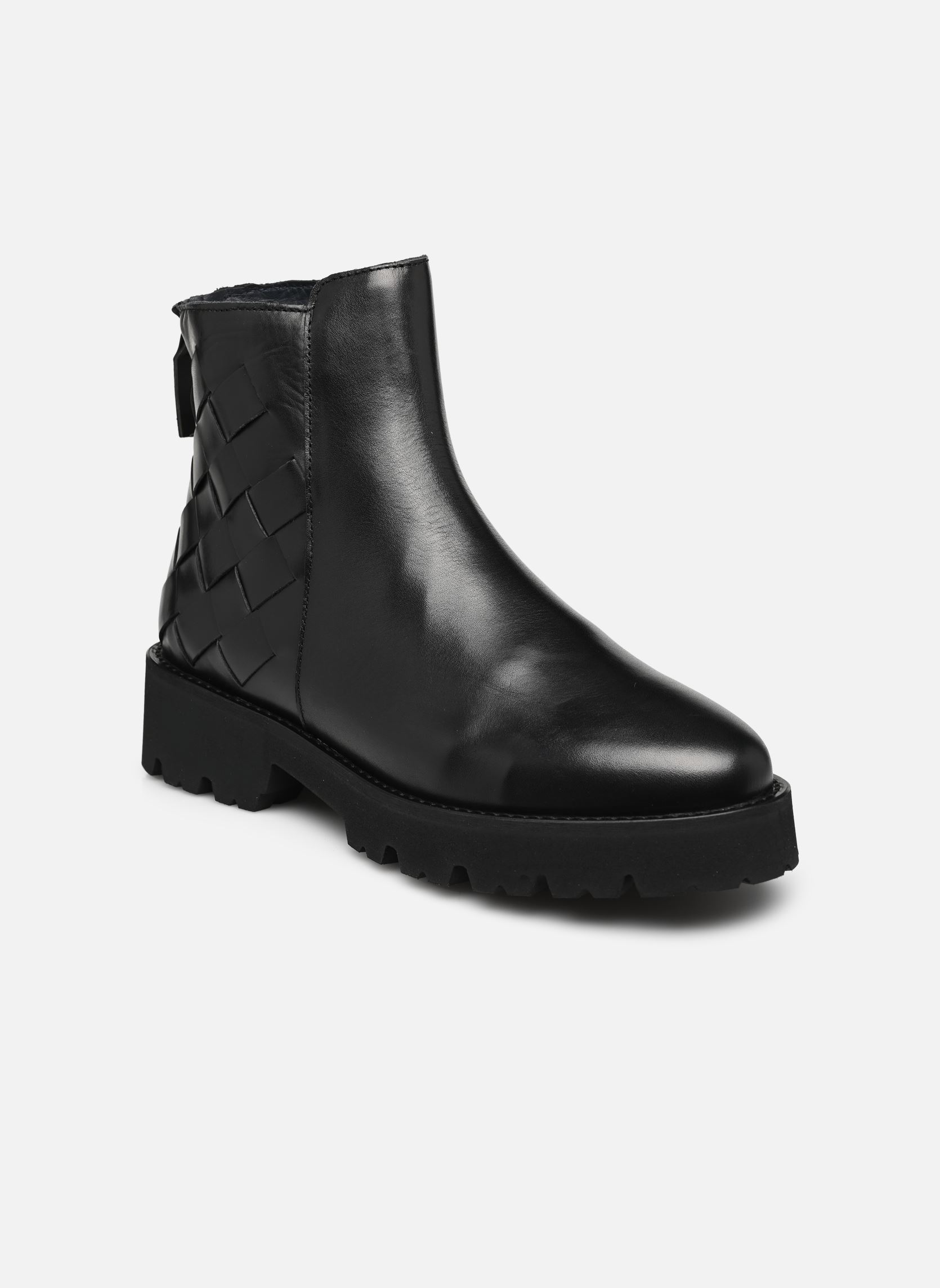 Niedrige Ankle Boots FLASH damen schwarz JB Martin Niedrige Ankle Boots FLASH damen schwarz Veau Noir