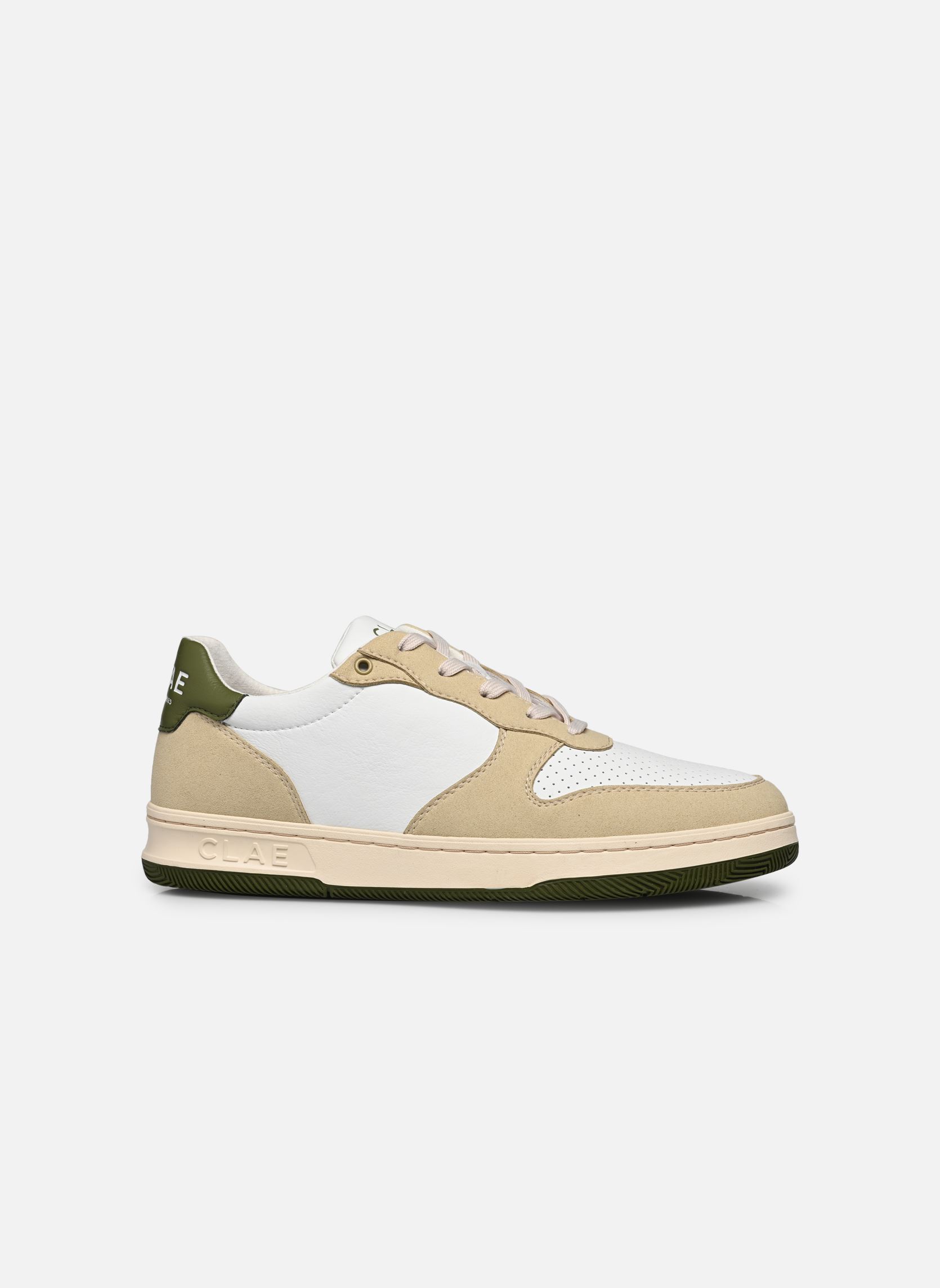 Baskets basses Malone Vegan M homme blanc Clae Baskets basses Malone Vegan M homme blanc VANILLA WHITE OLIVE