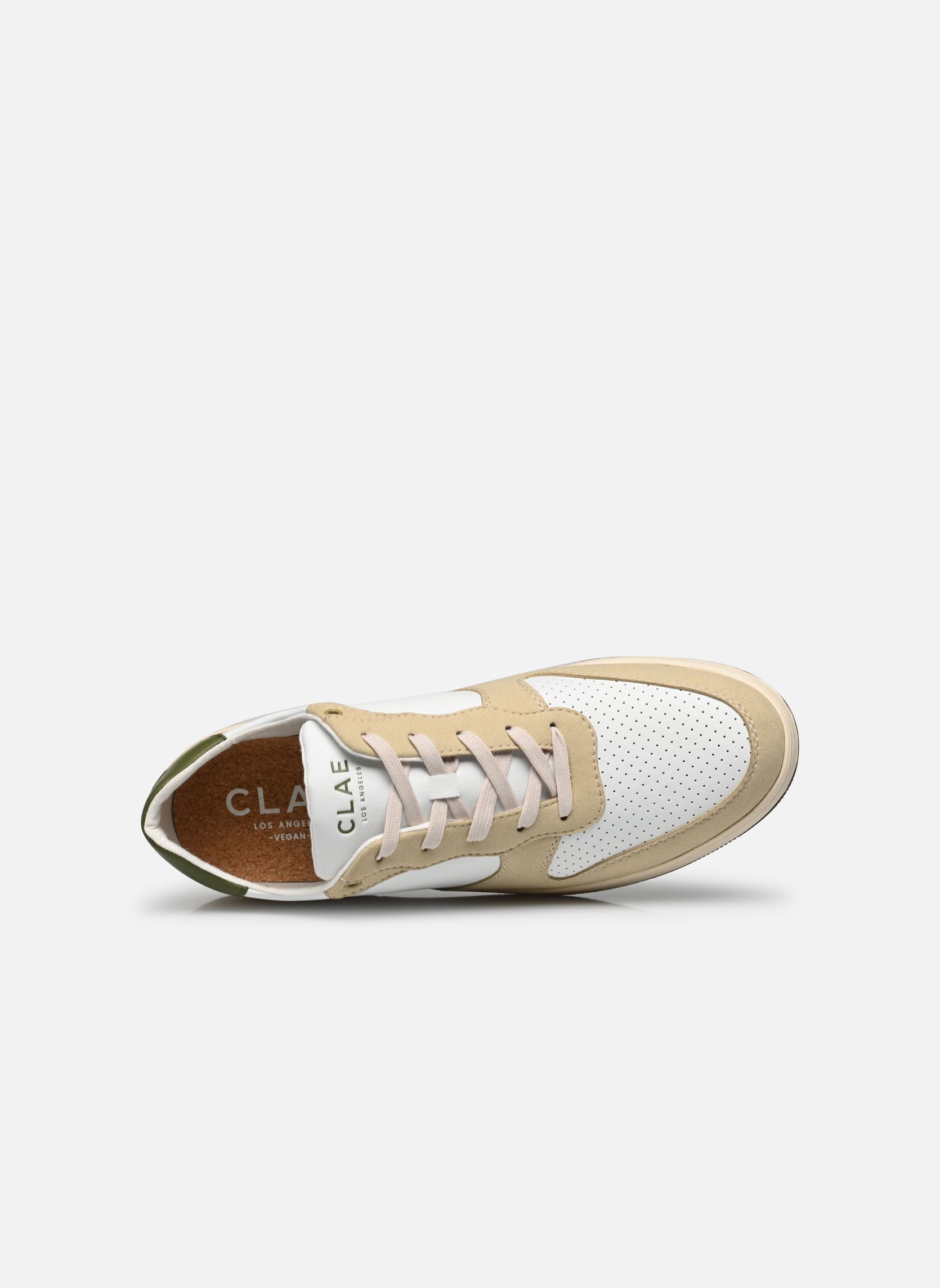 Baskets basses Malone Vegan M homme blanc Clae Baskets basses Malone Vegan M homme blanc VANILLA WHITE OLIVE