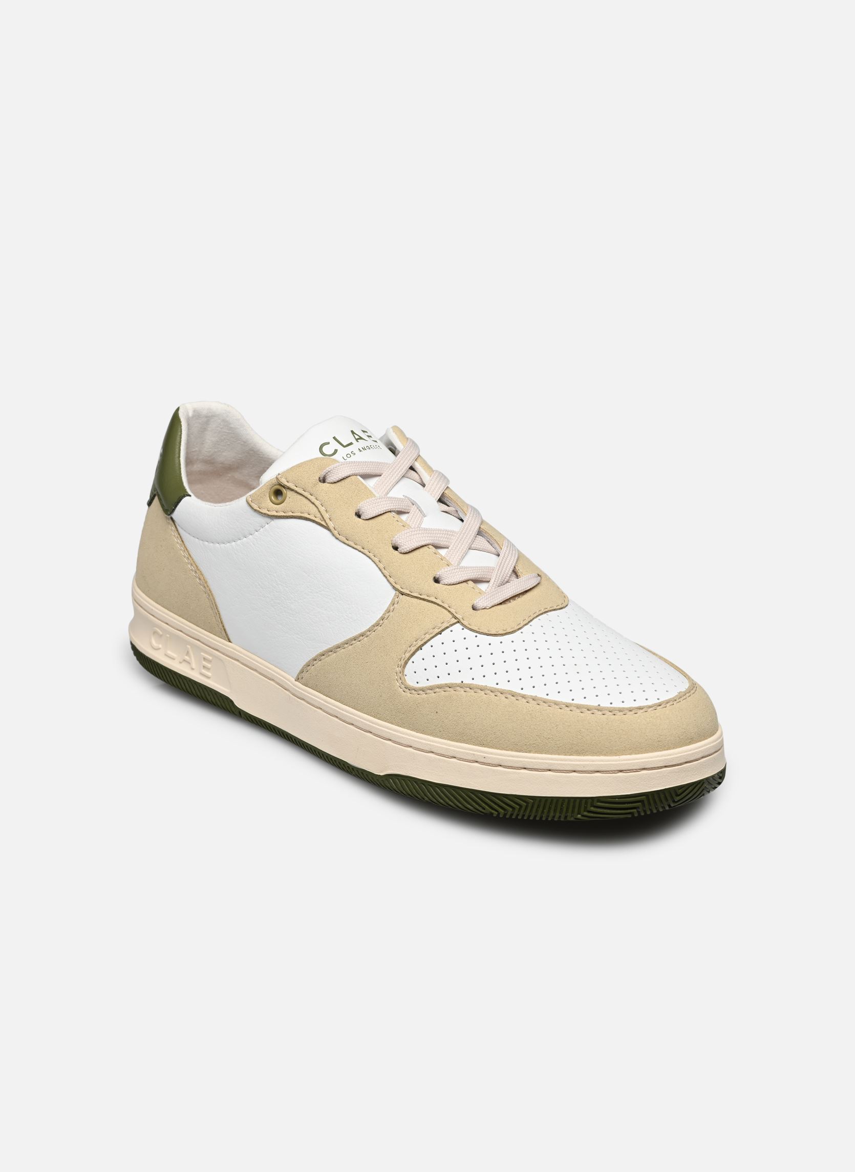 Baskets basses Malone Vegan M homme blanc Clae Baskets basses Malone Vegan M homme blanc VANILLA WHITE OLIVE