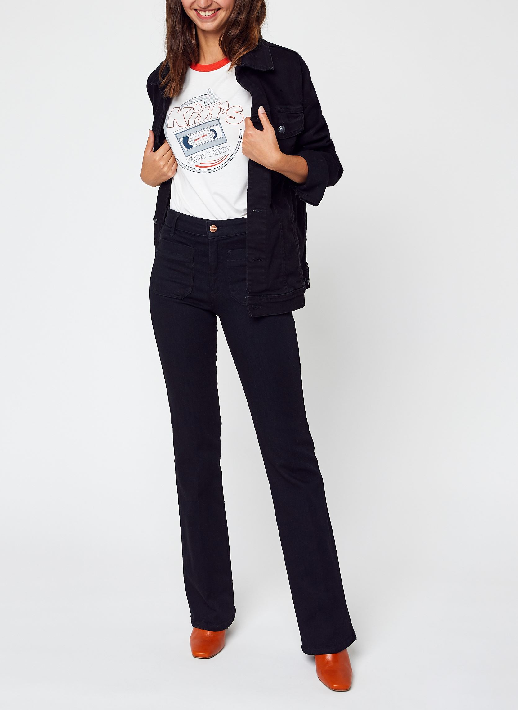 Jeans flare Flare femme noir Wrangler Jeans flare Flare femme noir Black