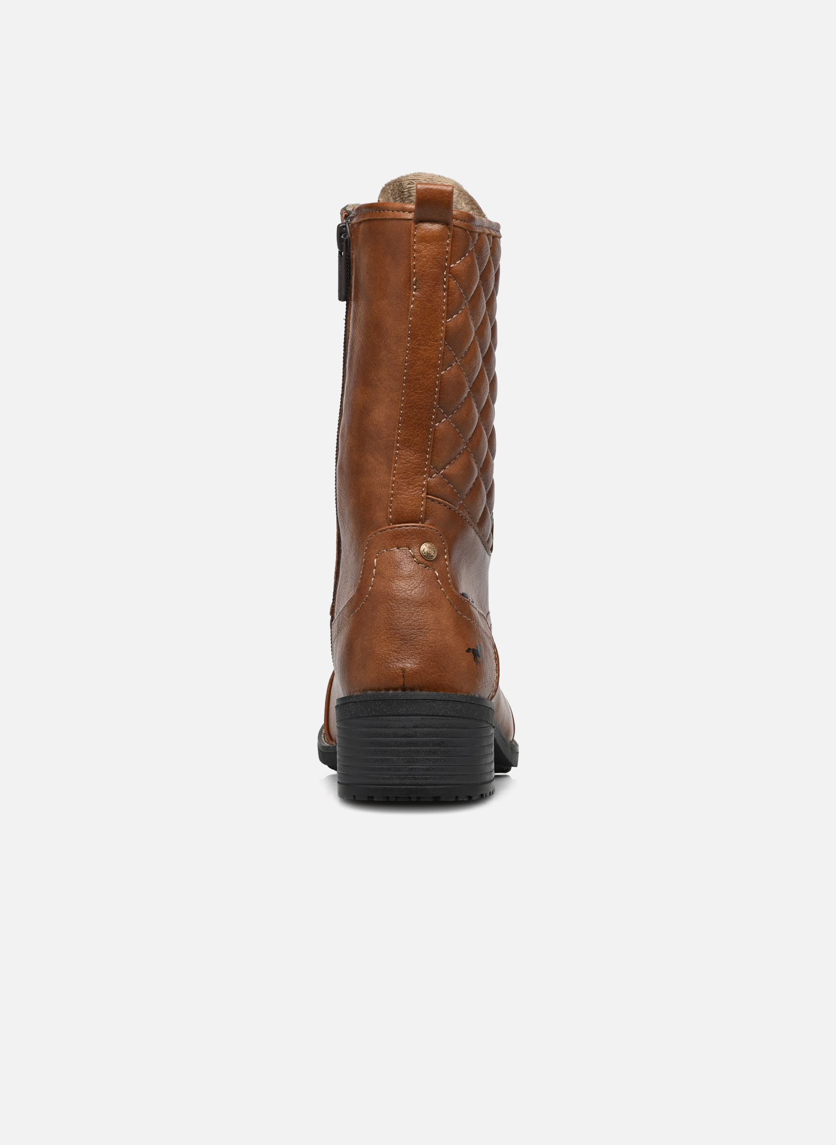 Bottines à lacets Qena femme noir Mustang shoes Bottines à lacets Qena femme noir Cognac