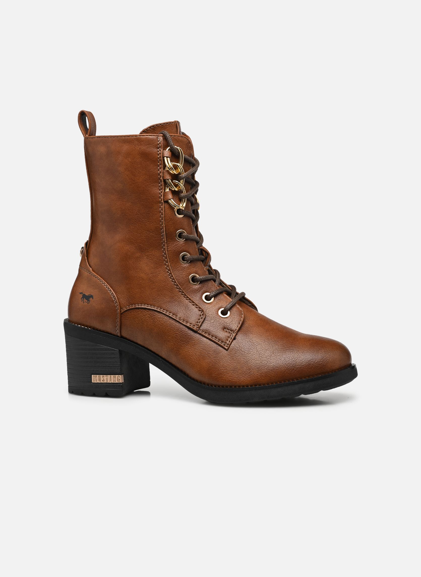 Geschnürte Stiefeletten Dessouk damen braun Mustang shoes Geschnürte Stiefeletten Dessouk damen braun Cognac