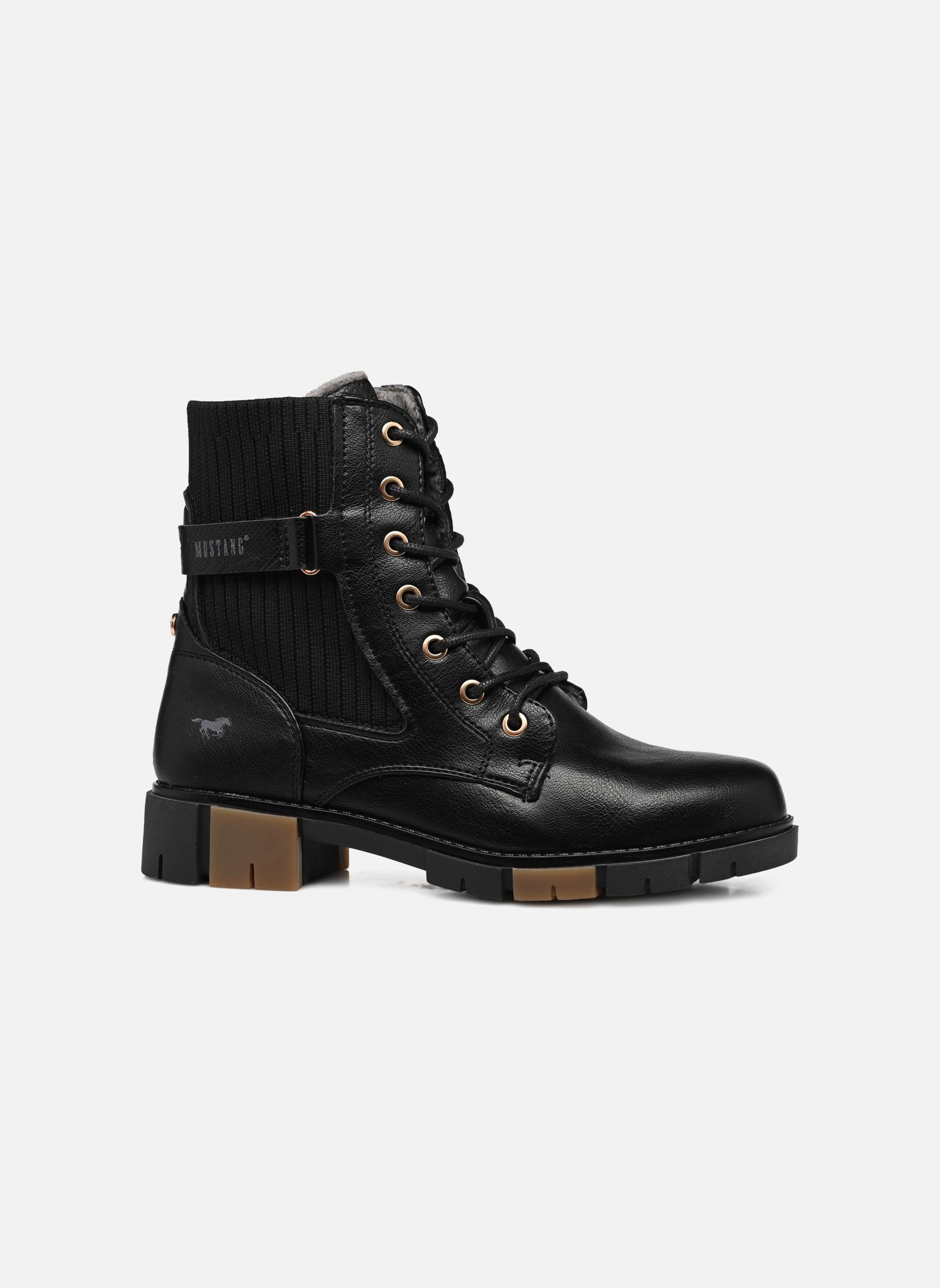 Stivaletti con lacci Ismalia donna nero Mustang shoes Stivaletti con lacci Ismalia donna nero Schwarz
