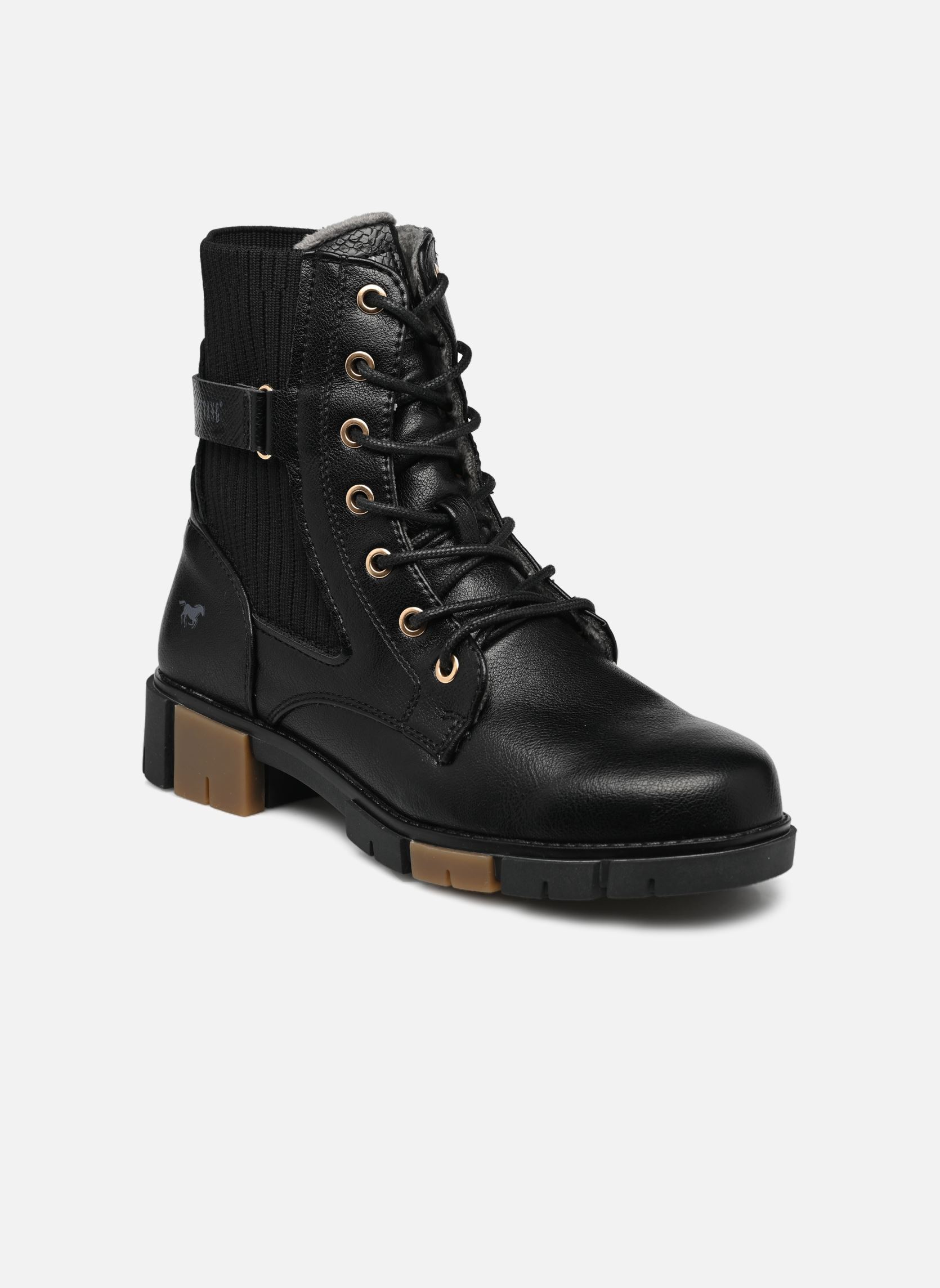 Stivaletti con lacci Ismalia donna nero Mustang shoes Stivaletti con lacci Ismalia donna nero Schwarz