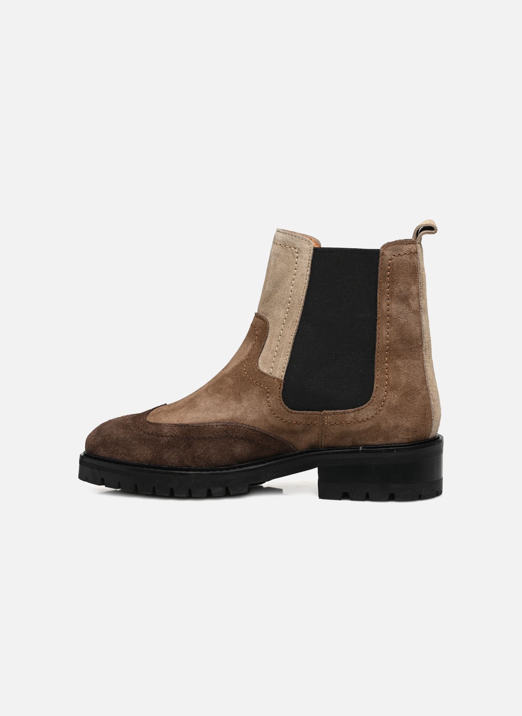 Niedrige Ankle Boots Jami Calf damen braun Anonymous Copenhagen Niedrige Ankle Boots Jami Calf damen braun Suede Mix Coffee Brown & Dark