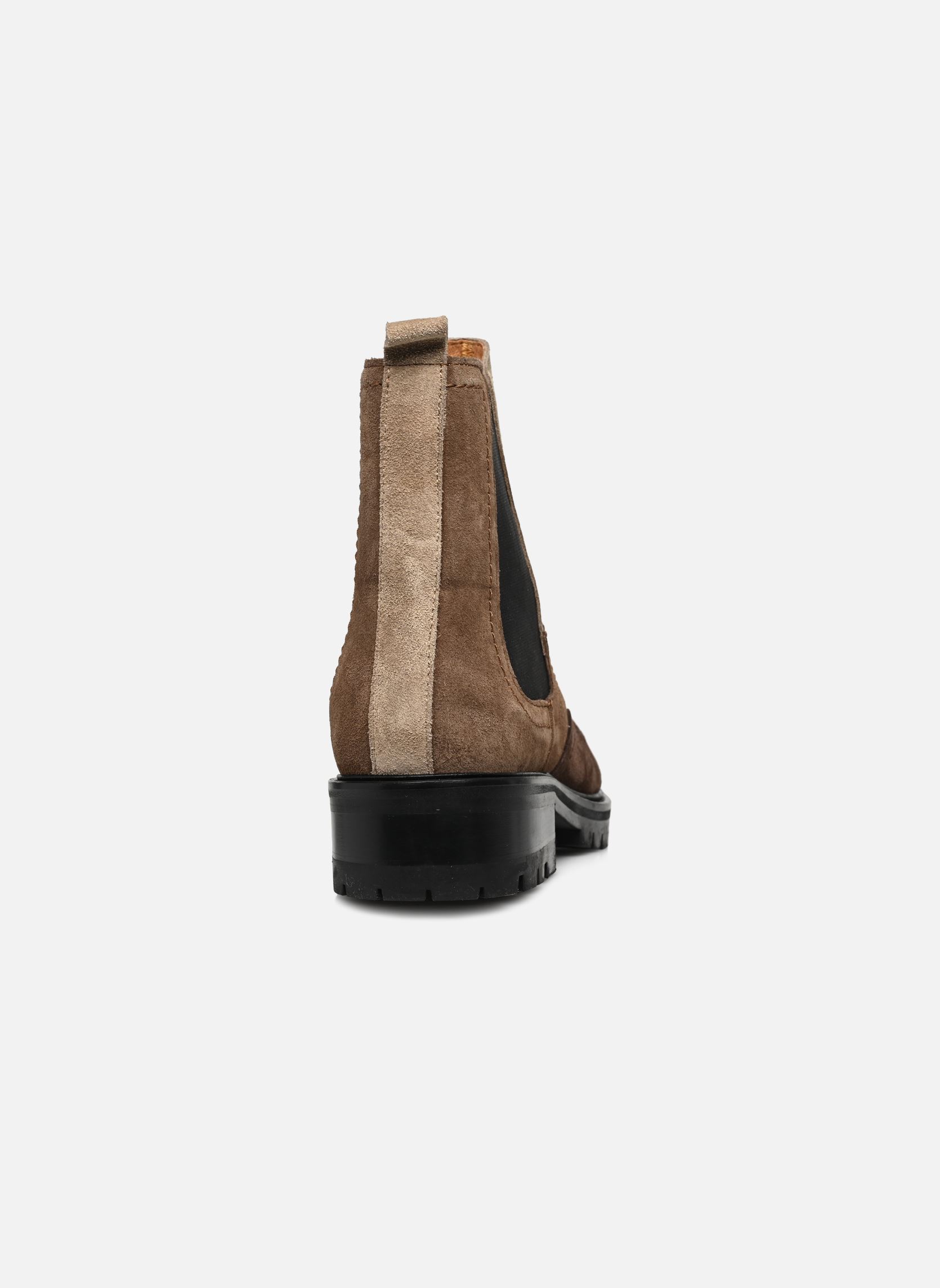 Niedrige Ankle Boots Jami Calf damen braun Anonymous Copenhagen Niedrige Ankle Boots Jami Calf damen braun Suede Mix Coffee Brown & Dark
