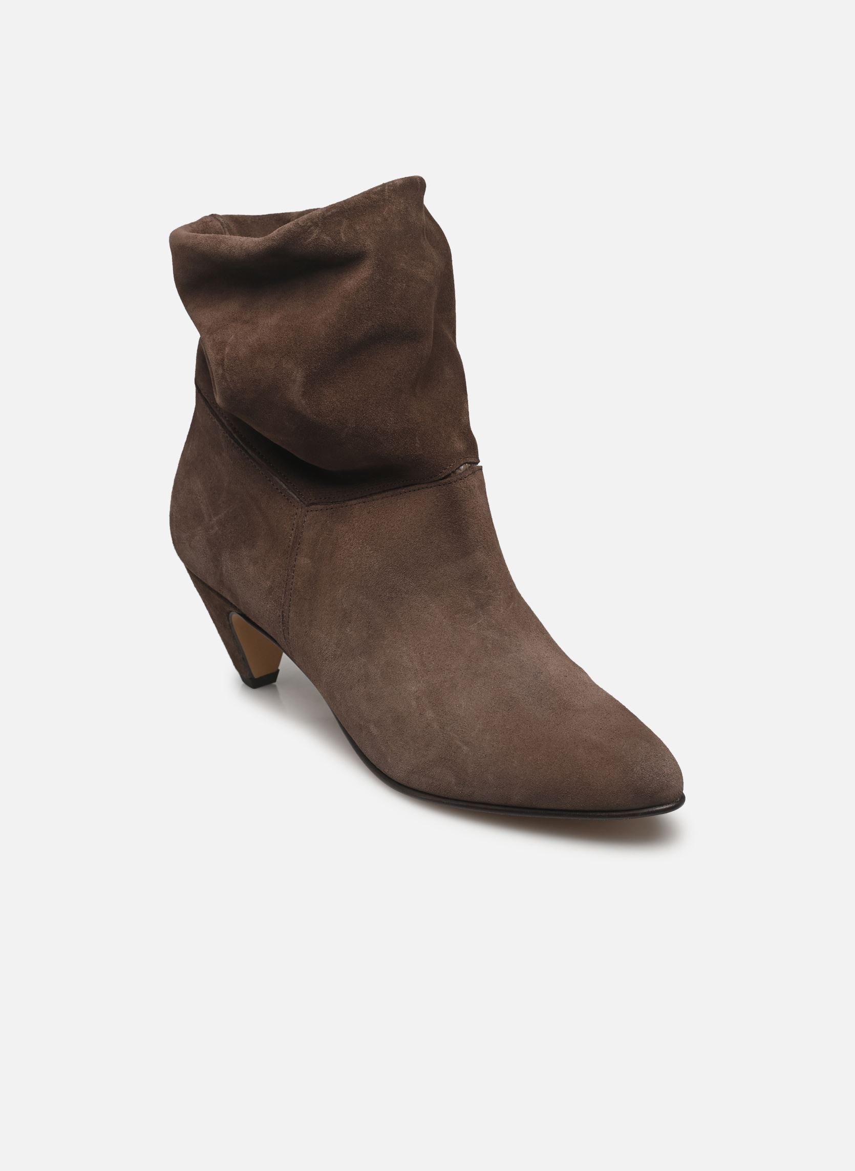 Bottines santiags Jassi 50 Stiletto femme marron Anonymous Copenhagen Bottines santiags Jassi 50 Stiletto femme marron CALF SUEDE & SLEEK LEATHER COF