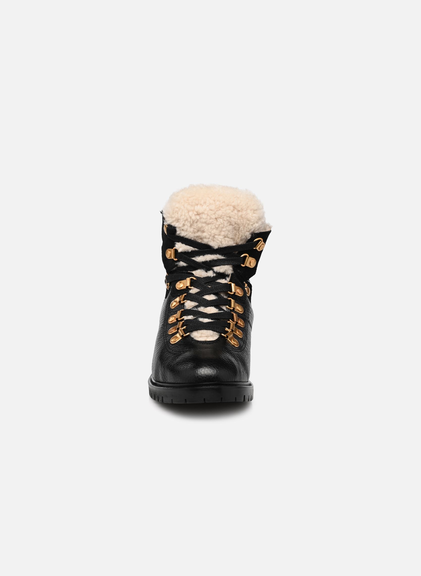 Geschnürte Stiefeletten Teddi Grained damen schwarz Anonymous Copenhagen Geschnürte Stiefeletten Teddi Grained damen schwarz SOFT CALF BLACK
