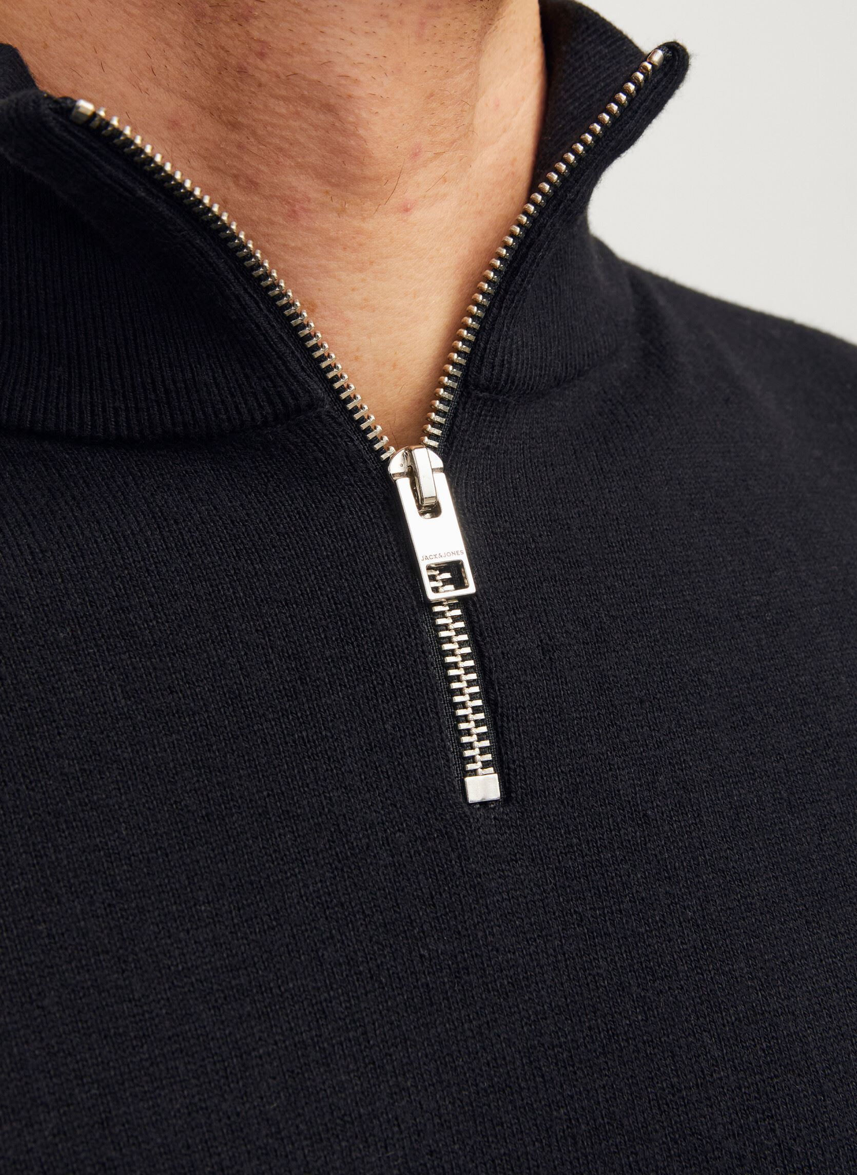 Pulls Jjeemil Knit Half Zip Noos homme noir Jack & Jones Pulls Jjeemil Knit Half Zip Noos homme noir BLACK