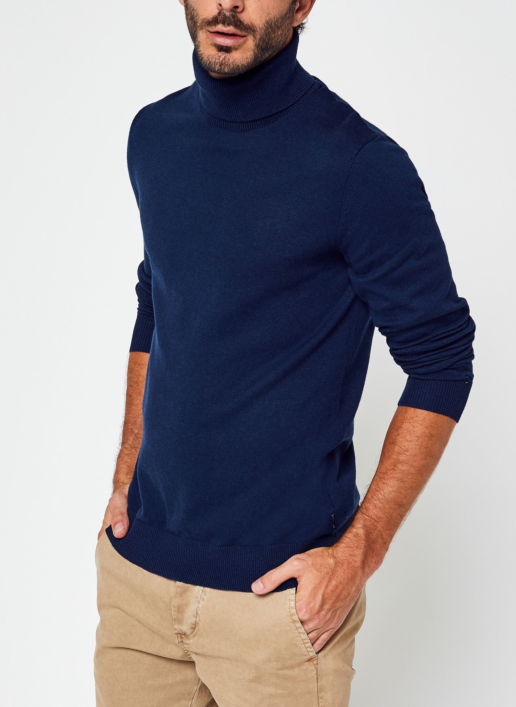Pull Jack & Jones JJEEMIL KNIT ROLL NECK EU - vue 3