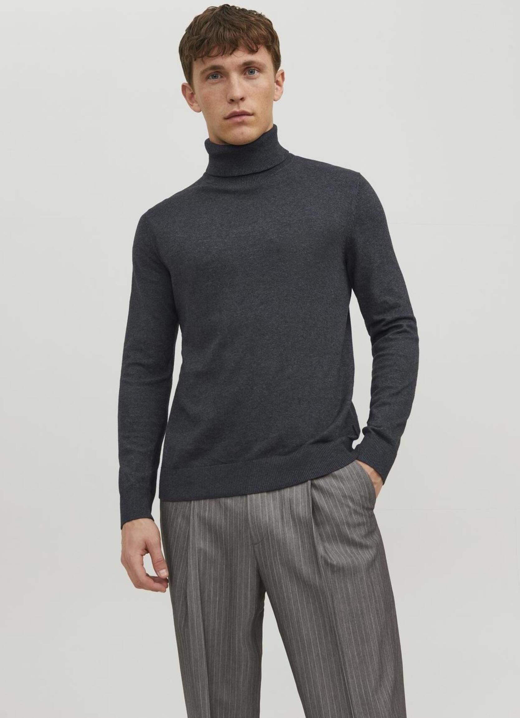 Pull Jack & Jones JJEEMIL KNIT ROLL NECK EU - vue 5