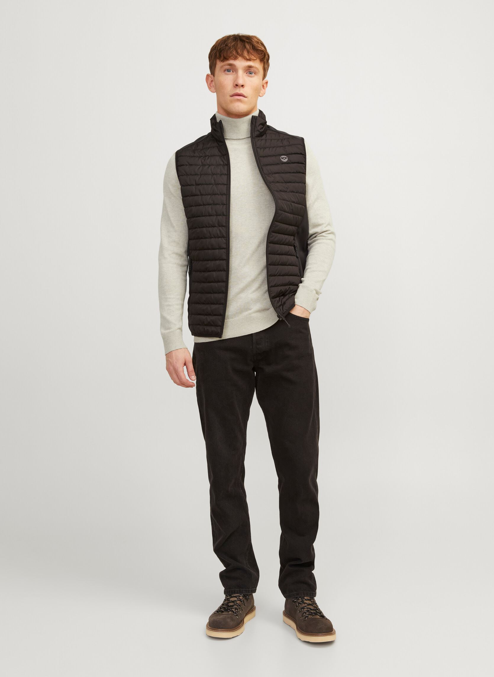 Pullover Jjeemil Knit Roll Neck Noos herren beige Jack & Jones Pullover Jjeemil Knit Roll Neck Noos herren beige OATMEAL