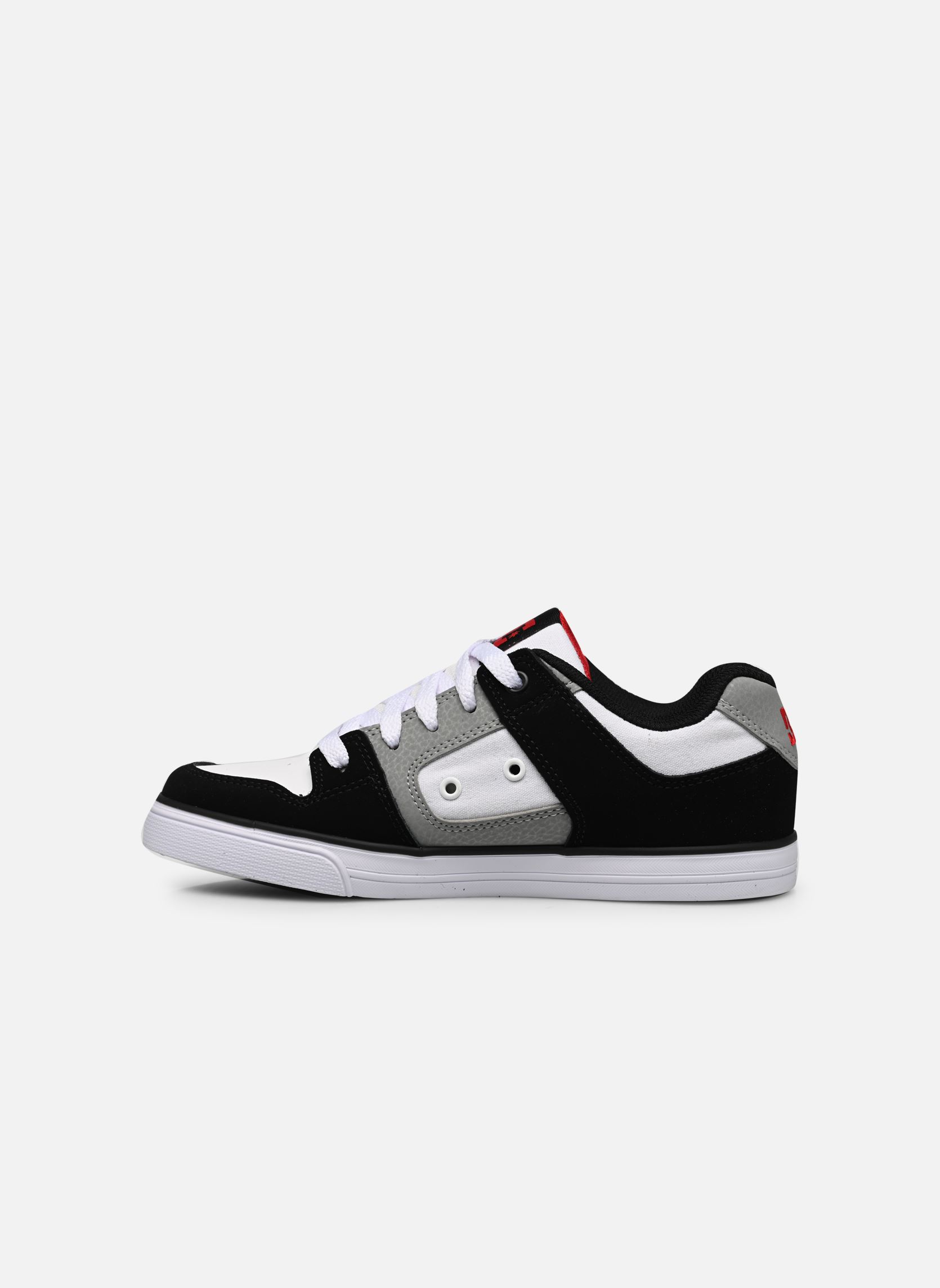 Niedrige Sneaker Pure Kids jungen weiß DC Shoes Niedrige Sneaker Pure Kids jungen weiß WHITE BLACK RED