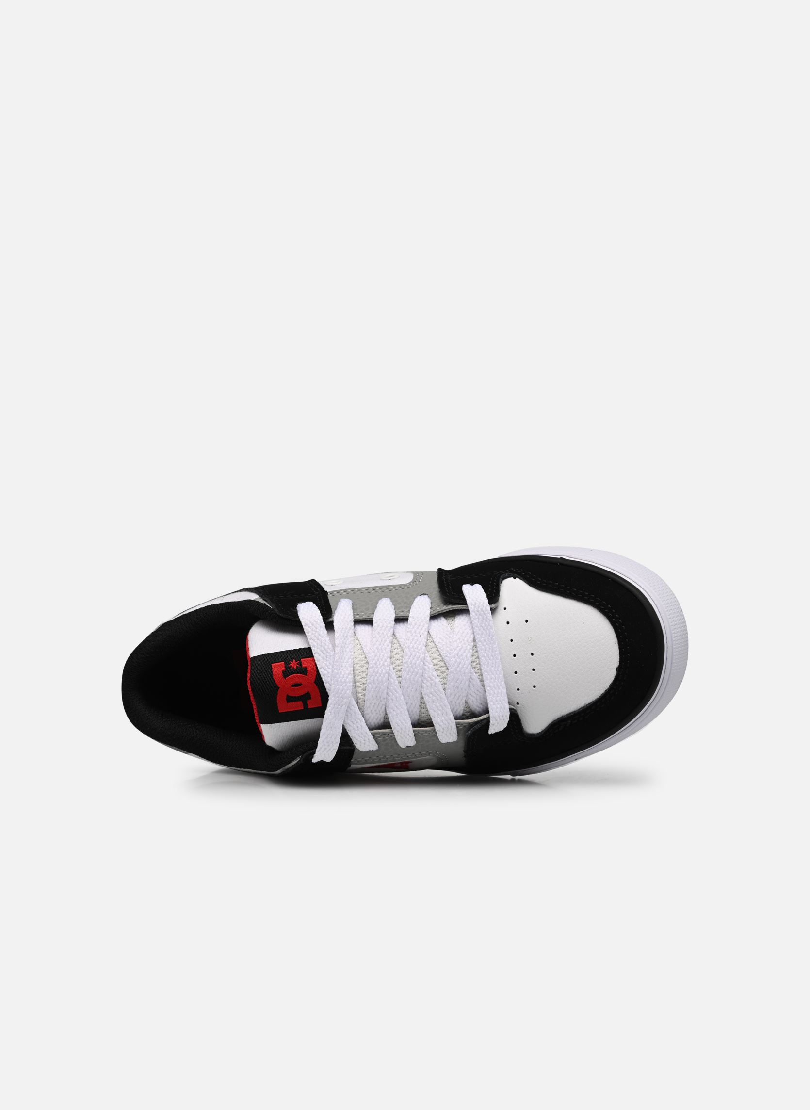 Niedrige Sneaker Pure Kids jungen weiß DC Shoes Niedrige Sneaker Pure Kids jungen weiß WHITE BLACK RED