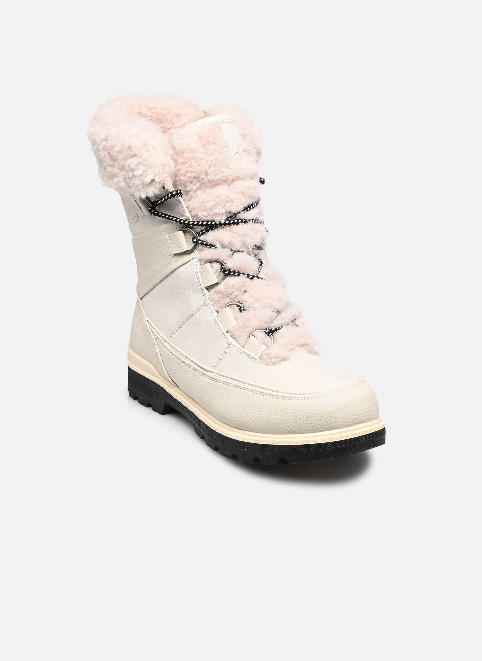 Gefütterte Stiefeletten Nalia damen weiß Kimberfeel Gefütterte Stiefeletten Nalia damen weiß Ciment