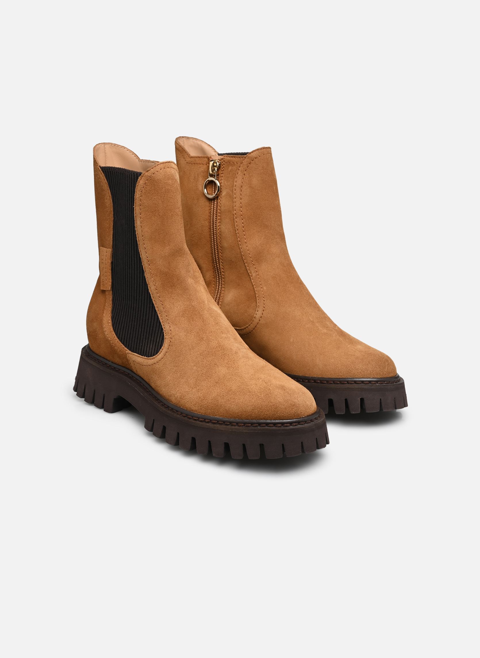 Niedrige Ankle Boots Georgia damen beige Free Lance Niedrige Ankle Boots Georgia damen beige BISCUIT
