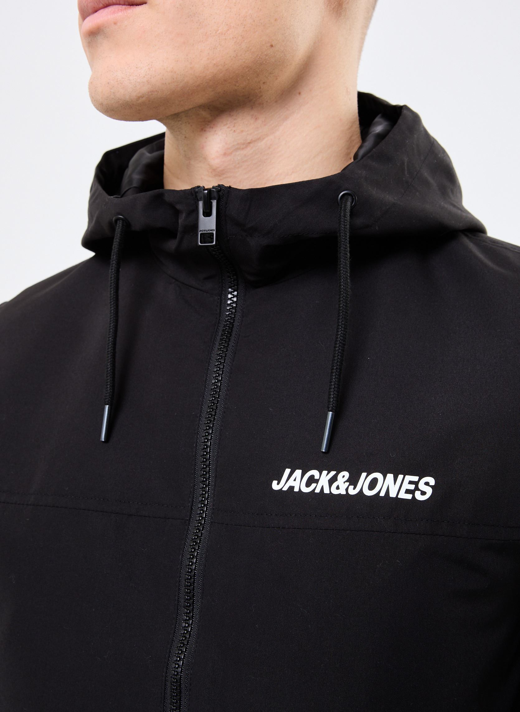 Abrigos clásicos Jjerush Hood Bomber Noos hombre negro Jack & Jones Abrigos clásicos Jjerush Hood Bomber Noos hombre negro BLACK