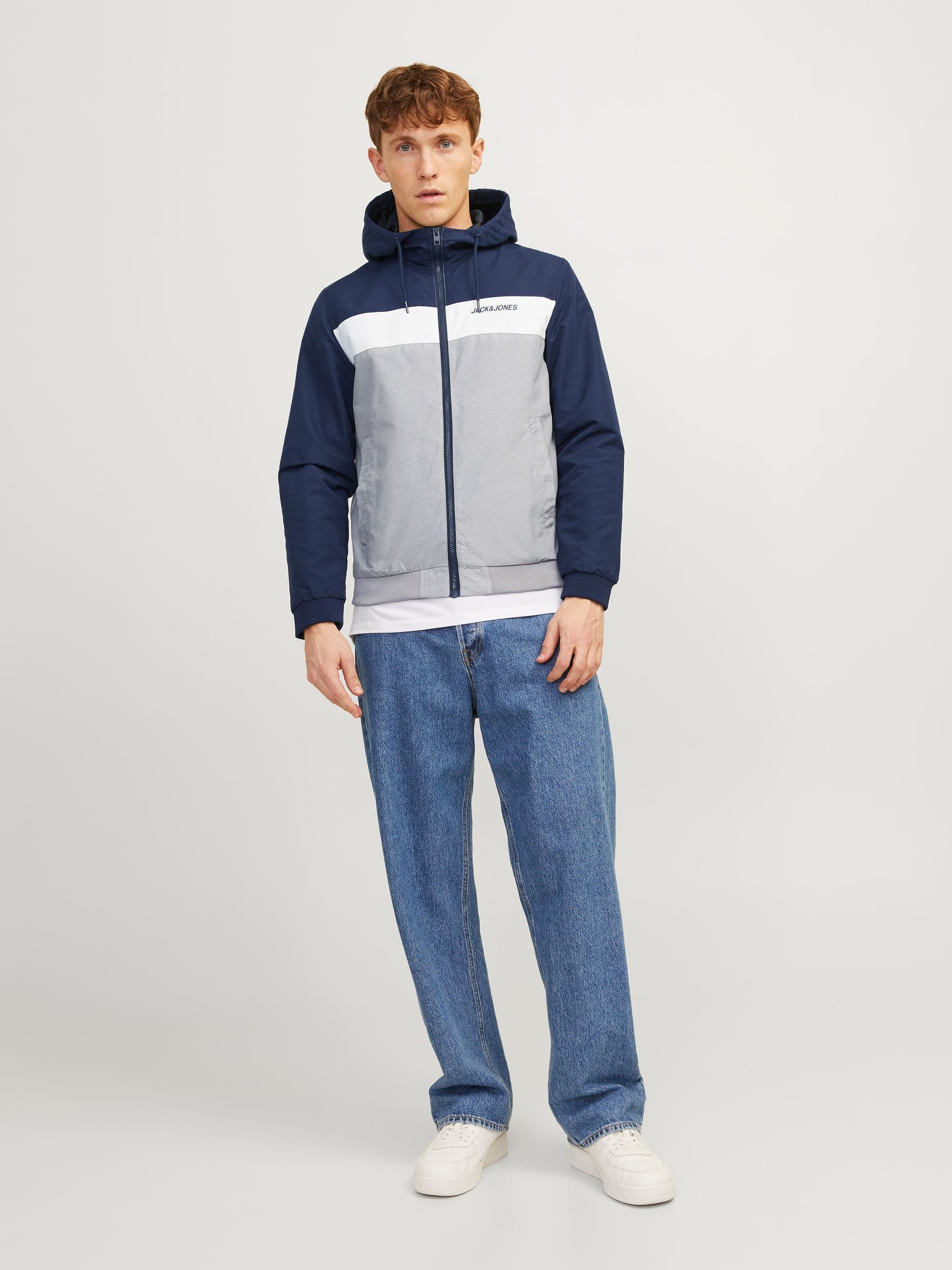 Klassieke jassen Jjerush Hood Bomber Noos heren blauw Jack & Jones Klassieke jassen Jjerush Hood Bomber Noos heren blauw NAVY BLAZER