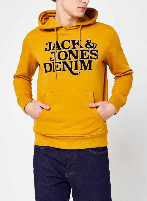 Jack & Jones JJWARRIOR HOOD - Sweat à capuche - moonbeam/écru Jack & Jones JJWARRIOR HOOD - Sweat à capuche - moonbeam/écru