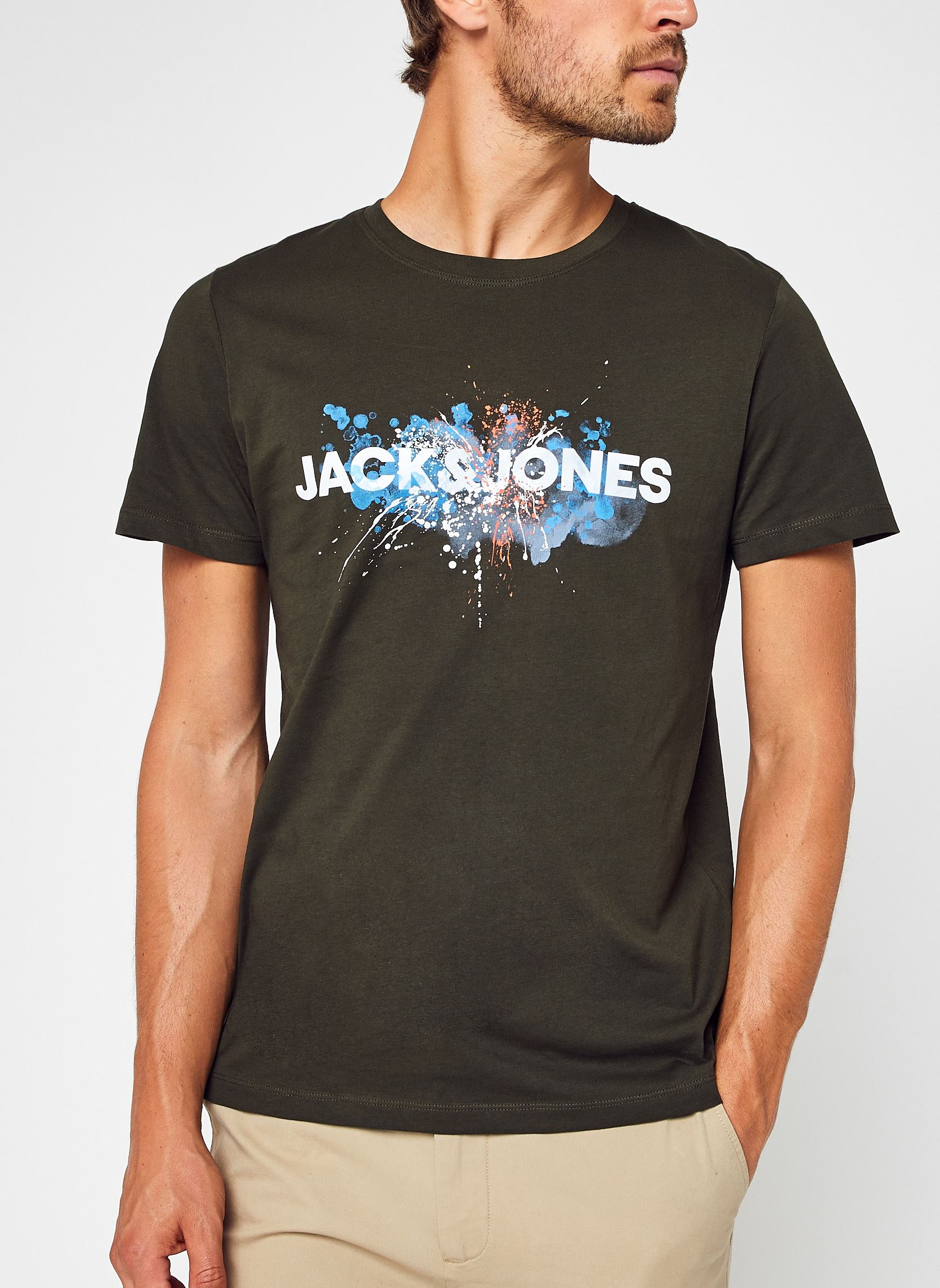 T-shirt Manches Courtes Col Rond Jack & Jones JJBrandy - Coupe Regular Fit - Automne - Décontracté