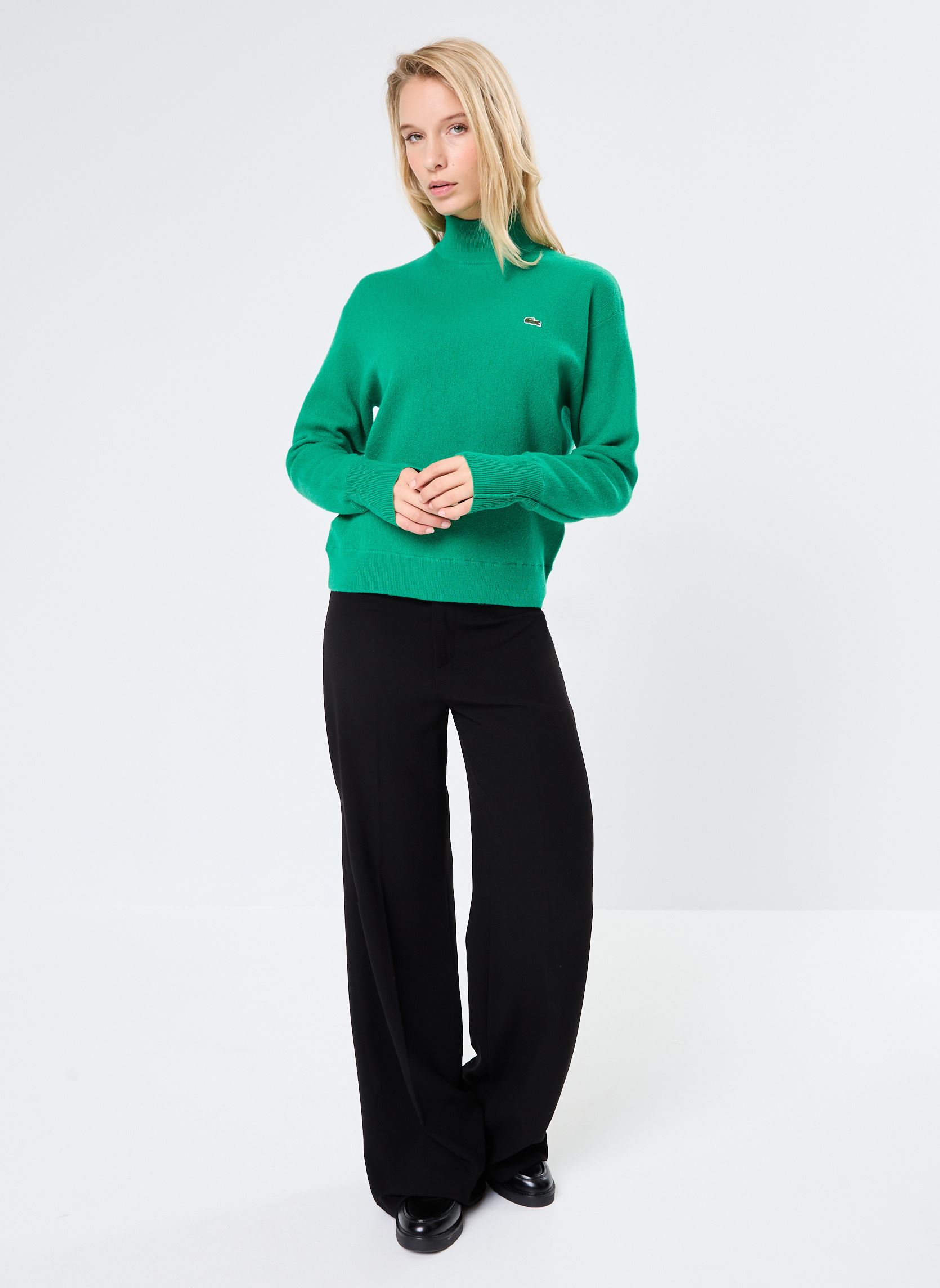 Pulls Tricot AF9542 femme vert Lacoste Pulls Tricot AF9542 femme vert FLUORINE