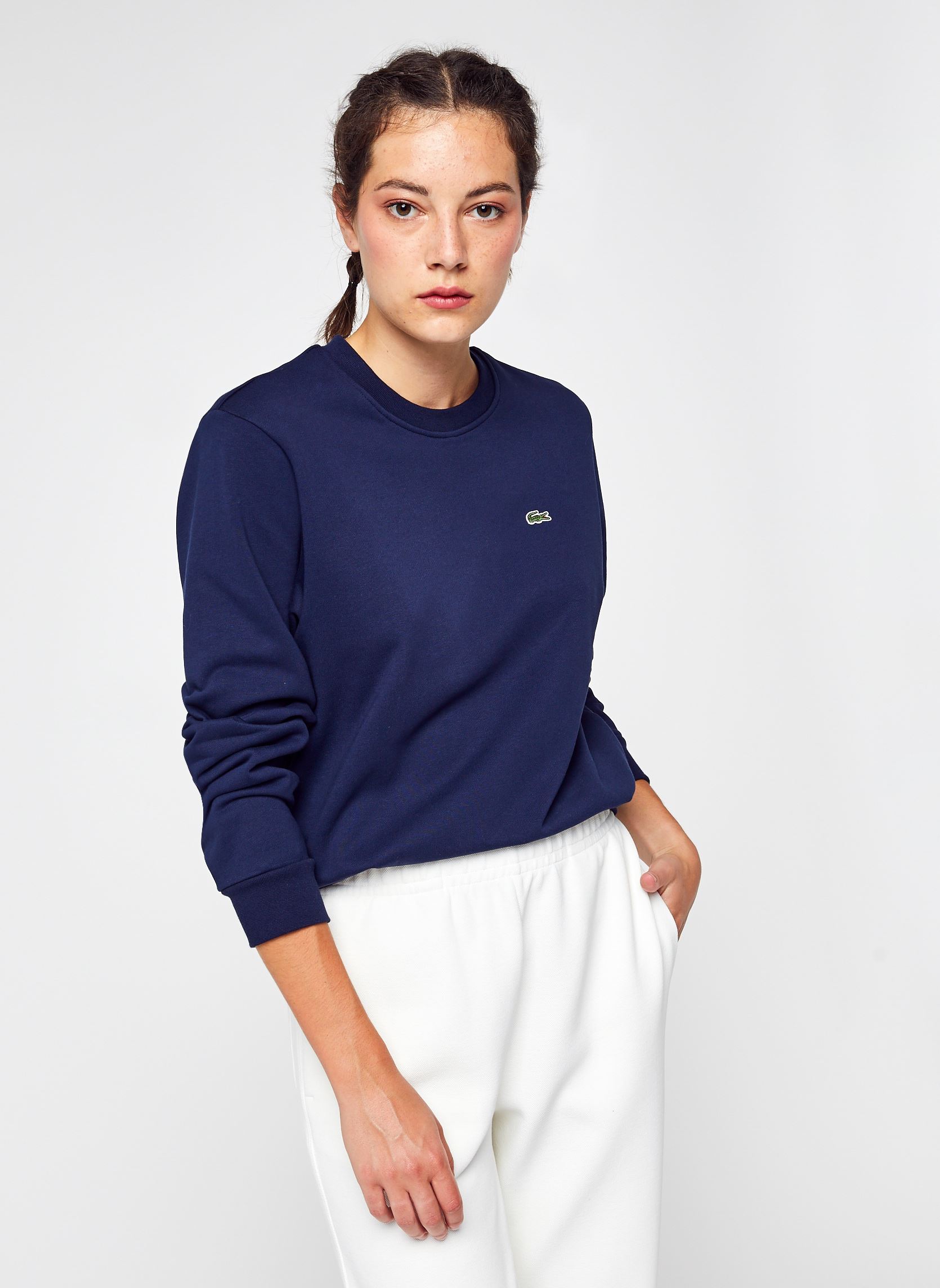 Sweat shirt Lacoste Pull Femme Ref 57495 166 FR - vue 3