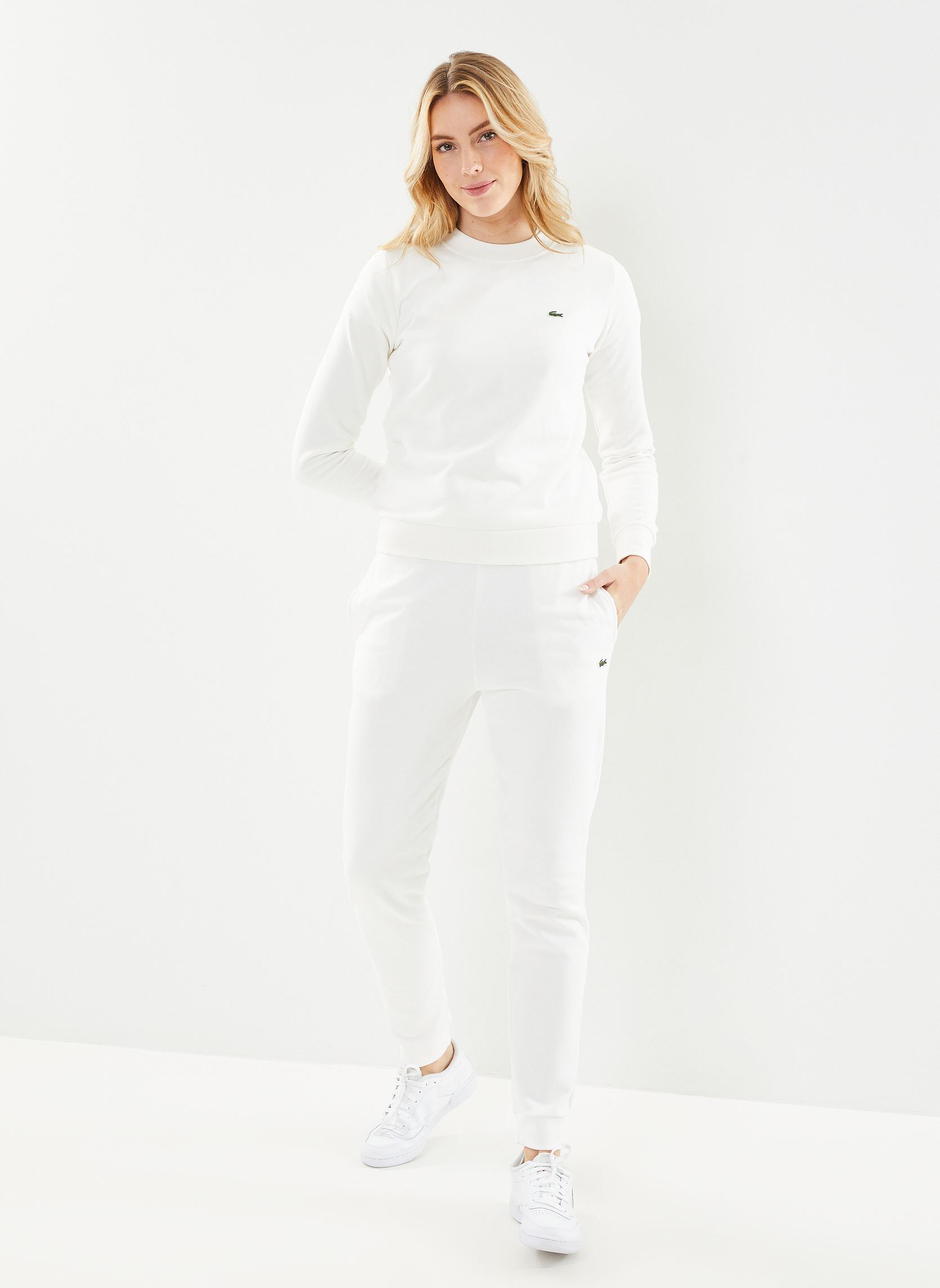 Kapuzenpullover Sweatshirt SF9202 damen weiß Lacoste Kapuzenpullover Sweatshirt SF9202 damen weiß FARINE