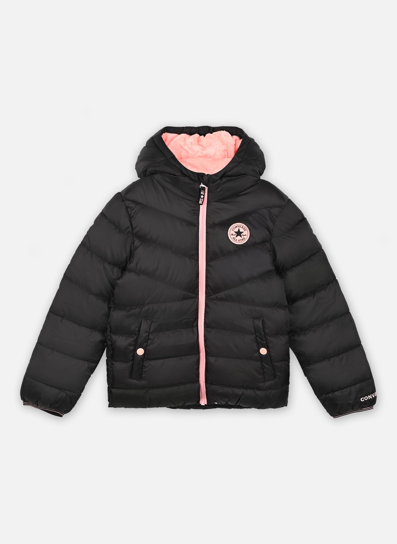 Vêtements Converse Apparel Girl' Solid Mdwt Puffer pour Accessoires