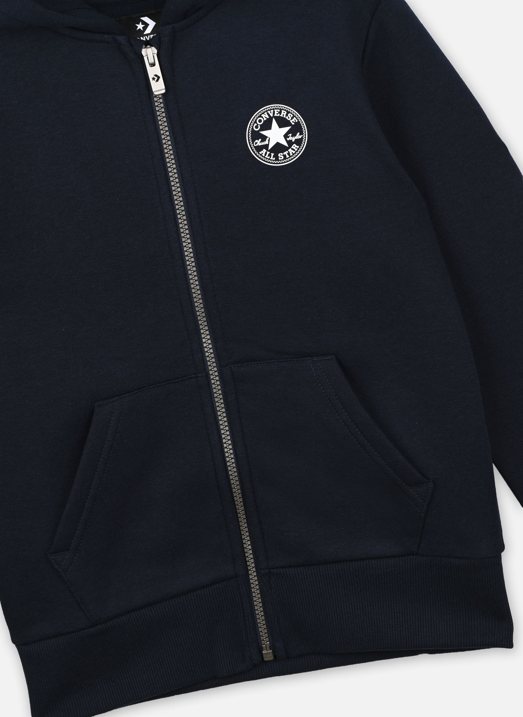 Sweats zippés Cnvb Fleece Ctp Chest Core Fz garçon noir Converse Apparel Sweats zippés Cnvb Fleece Ctp Chest Core Fz garçon noir Obsidian