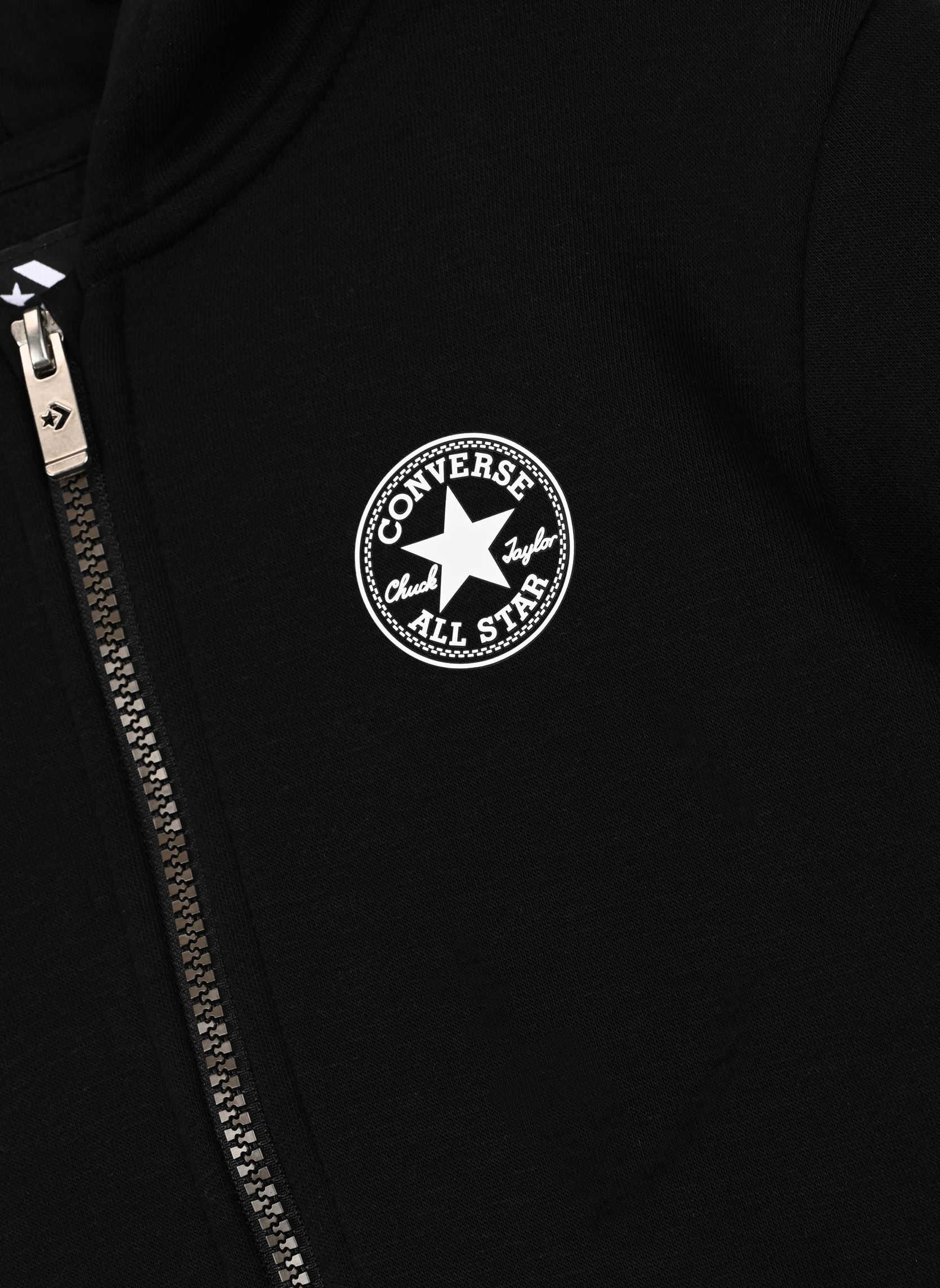 Sweats zippés Cnvb Fleece Ctp Chest Core Fz garçon noir Converse Apparel Sweats zippés Cnvb Fleece Ctp Chest Core Fz garçon noir Black