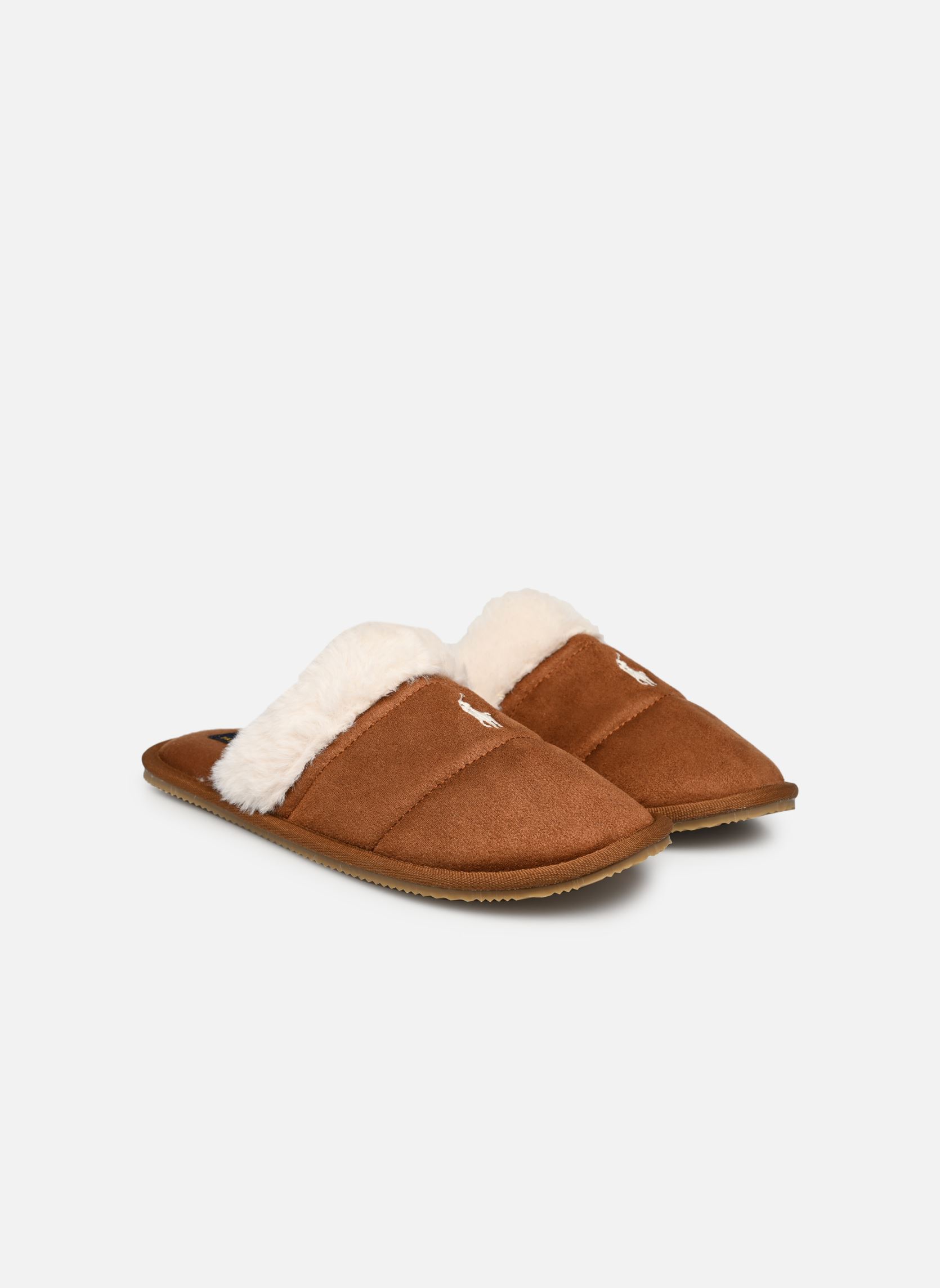 Hausschuhe Kelcie damen braun Polo Ralph Lauren Hausschuhe Kelcie damen braun SNUFF MICROSUEDE