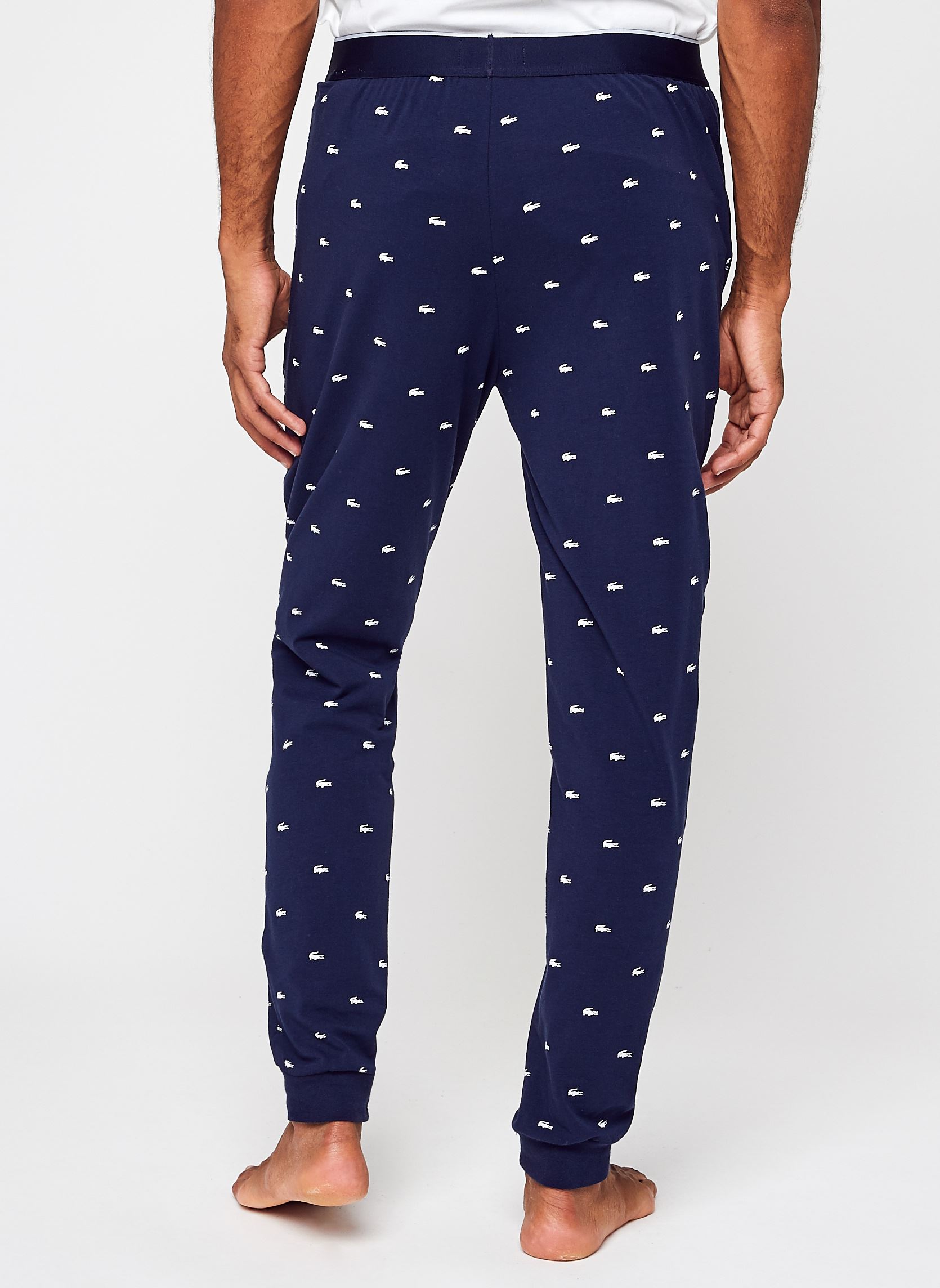 Pantalons Pantalon Loungewear 3H3446 homme bleu Lacoste Pantalons Pantalon Loungewear 3H3446 homme bleu 525 MARINE/BLANC