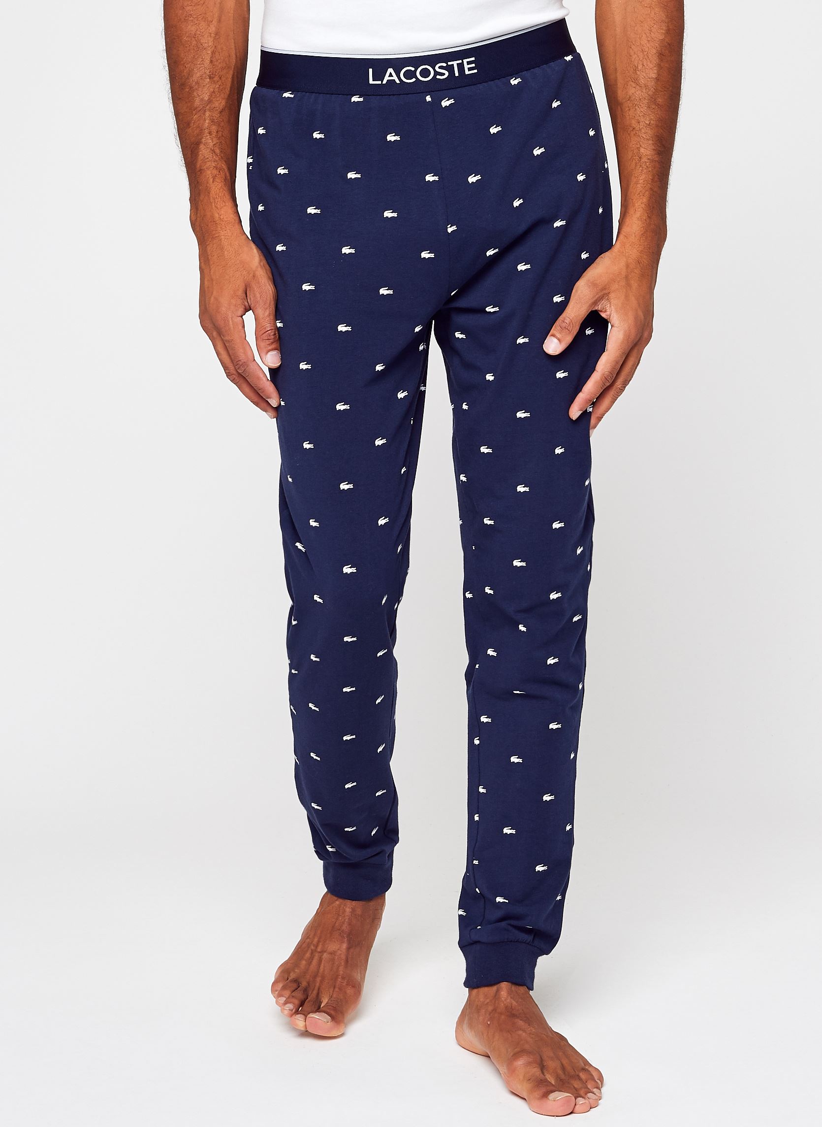 Pantalons Pantalon Loungewear 3H3446 homme bleu Lacoste Pantalons Pantalon Loungewear 3H3446 homme bleu 525 MARINE/BLANC