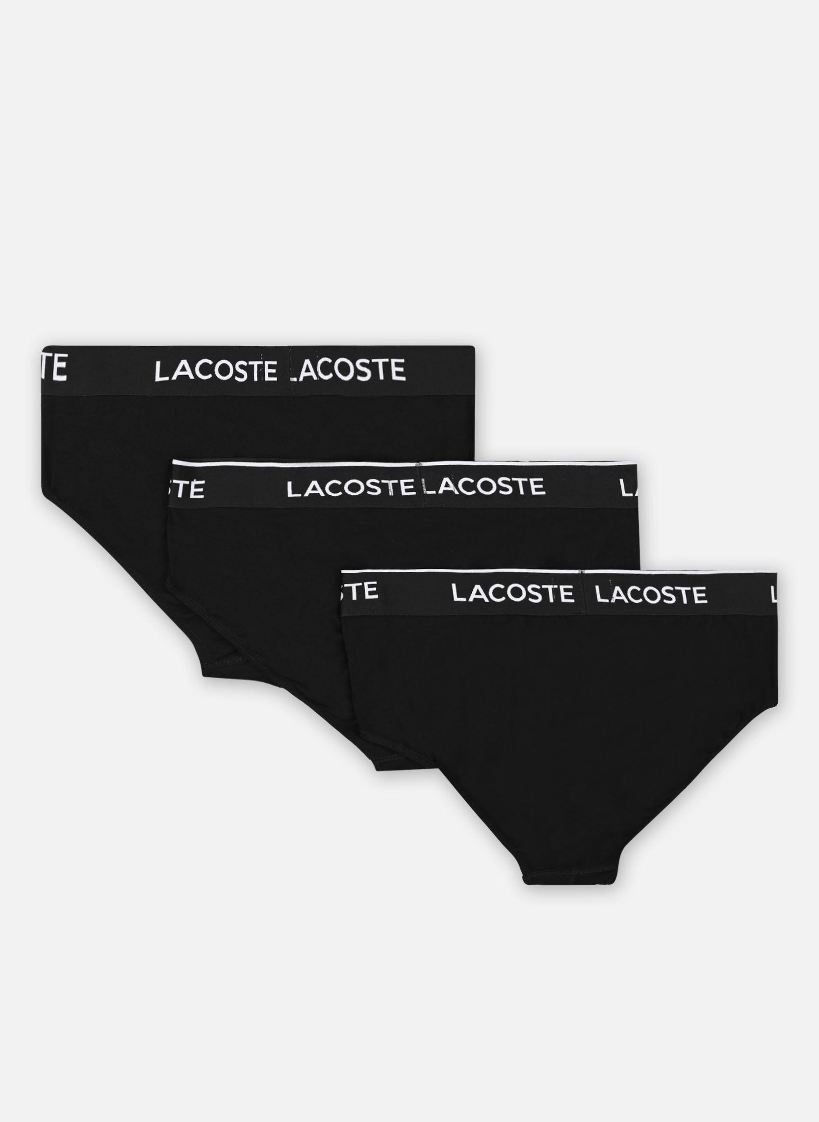 Pantalones Pack De 3 Slips hombre negro Lacoste Pantalones Pack De 3 Slips hombre negro NOIR