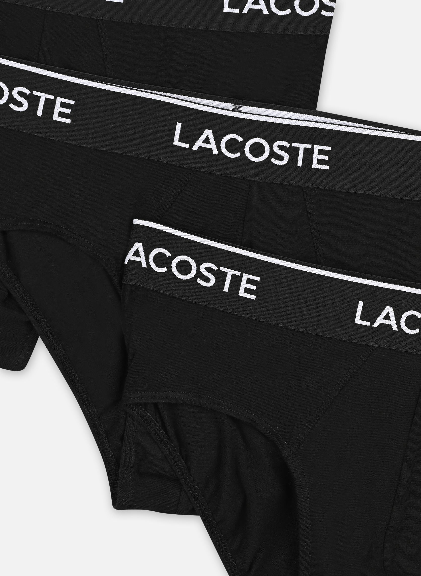 Pantalones Pack De 3 Slips hombre negro Lacoste Pantalones Pack De 3 Slips hombre negro NOIR