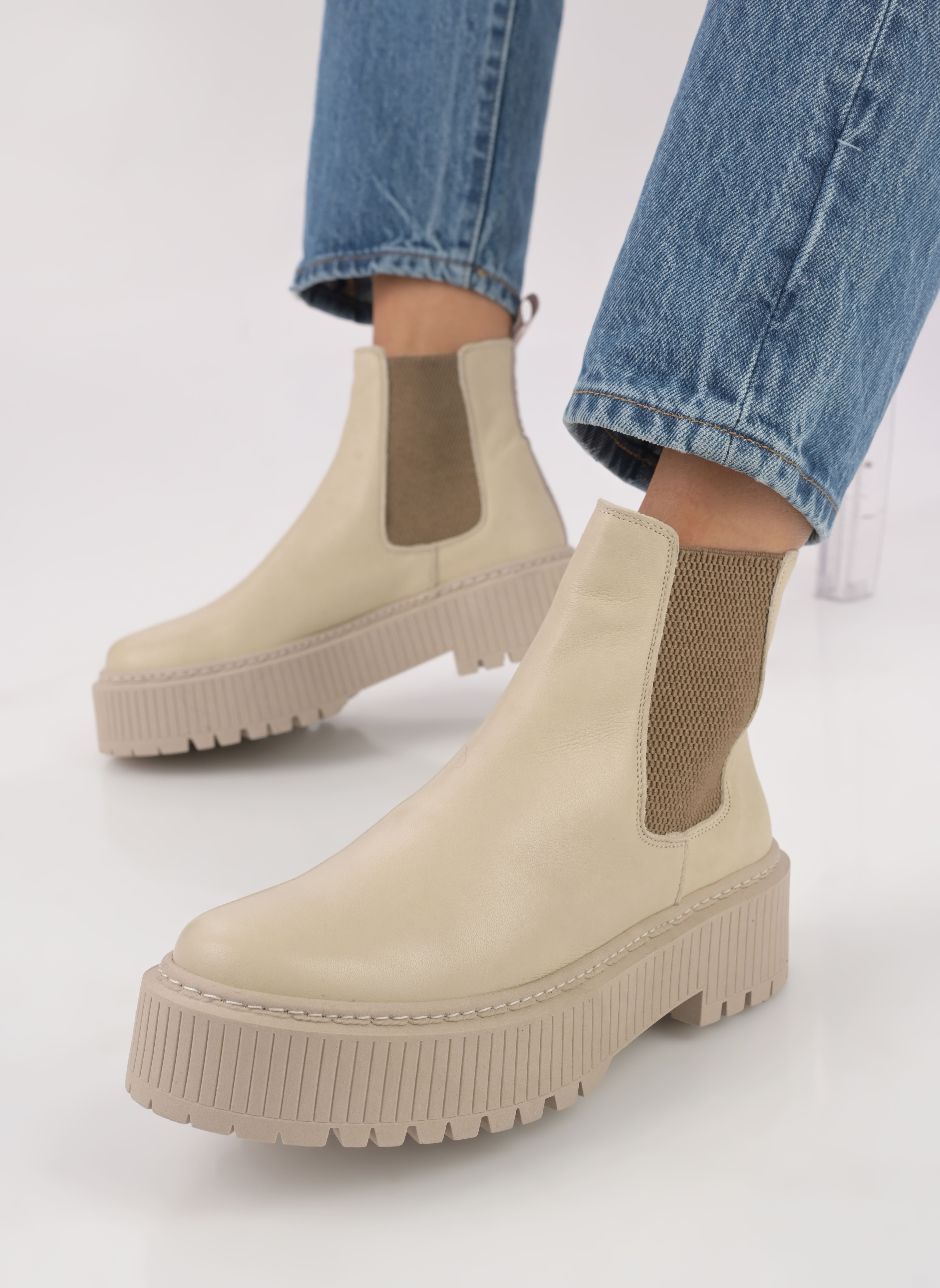 Niedrige Ankle Boots L.62.NATEL damen beige Sweet Lemon Niedrige Ankle Boots L.62.NATEL damen beige NAPPA HIELO