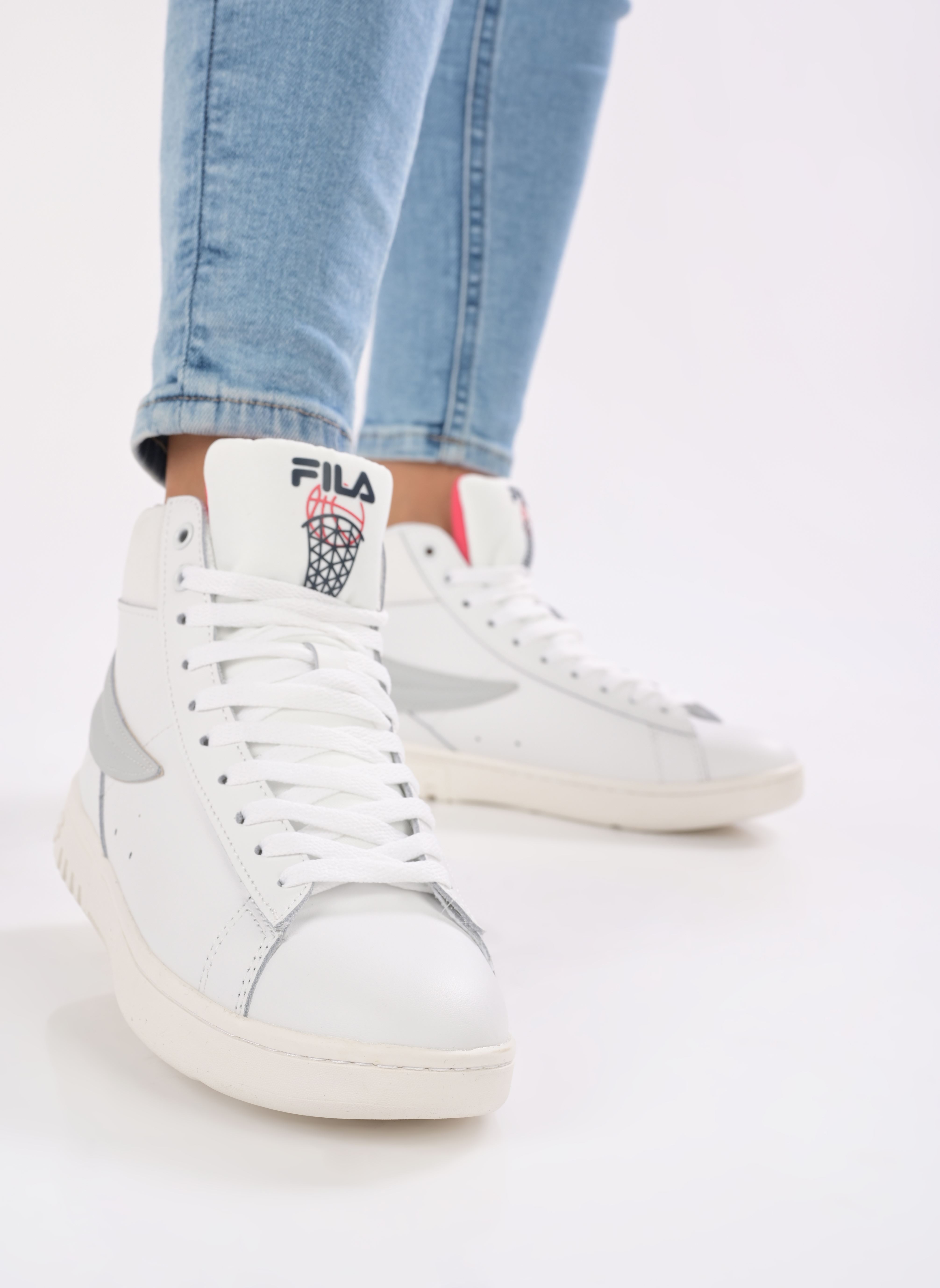 Baskets montantes Highflyer W femme blanc FILA Baskets montantes Highflyer W femme blanc White