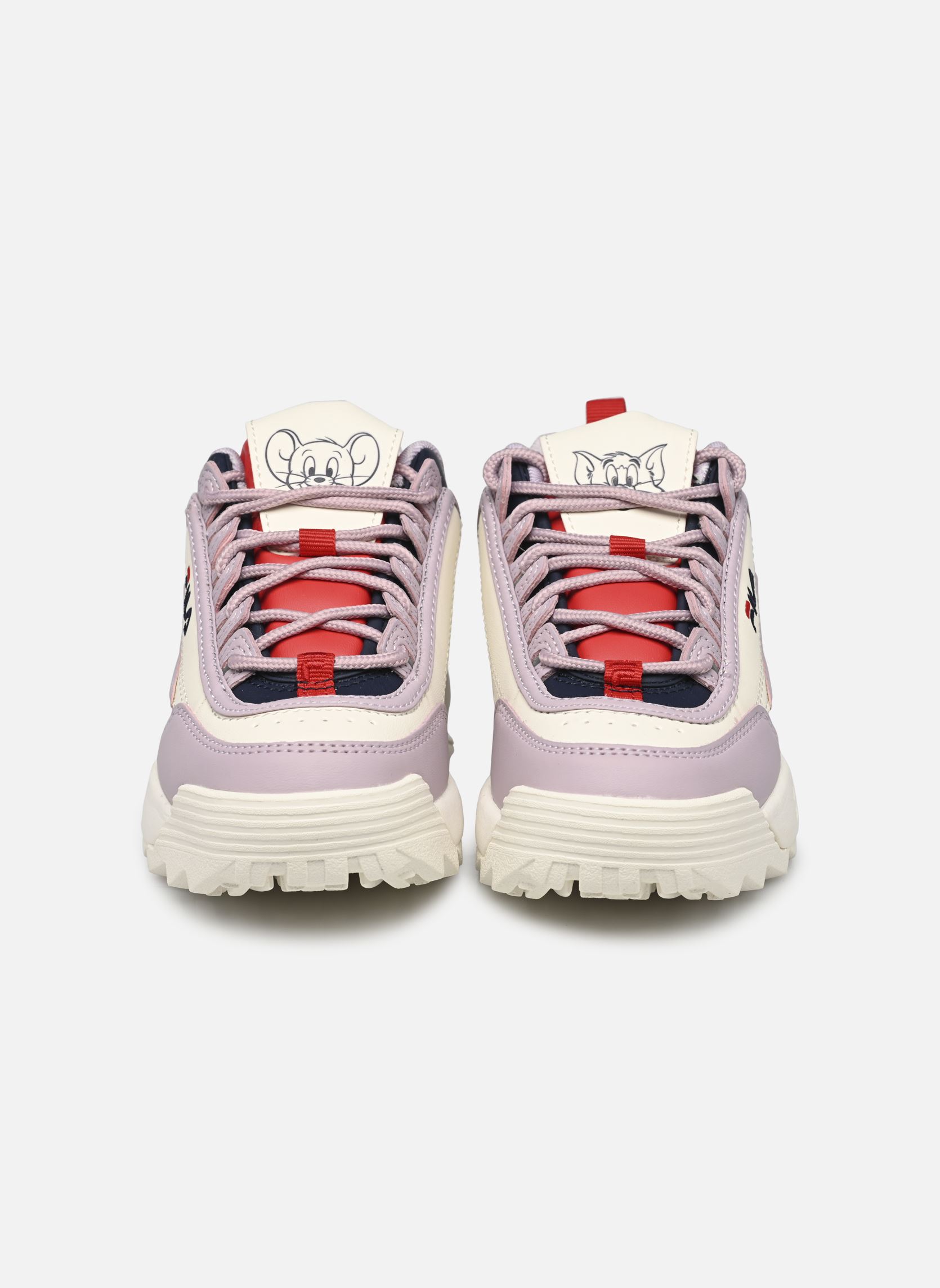 Baskets basses Disruptor fille beige FILA Baskets basses Disruptor fille beige Marshmallow-Mauve Shadows