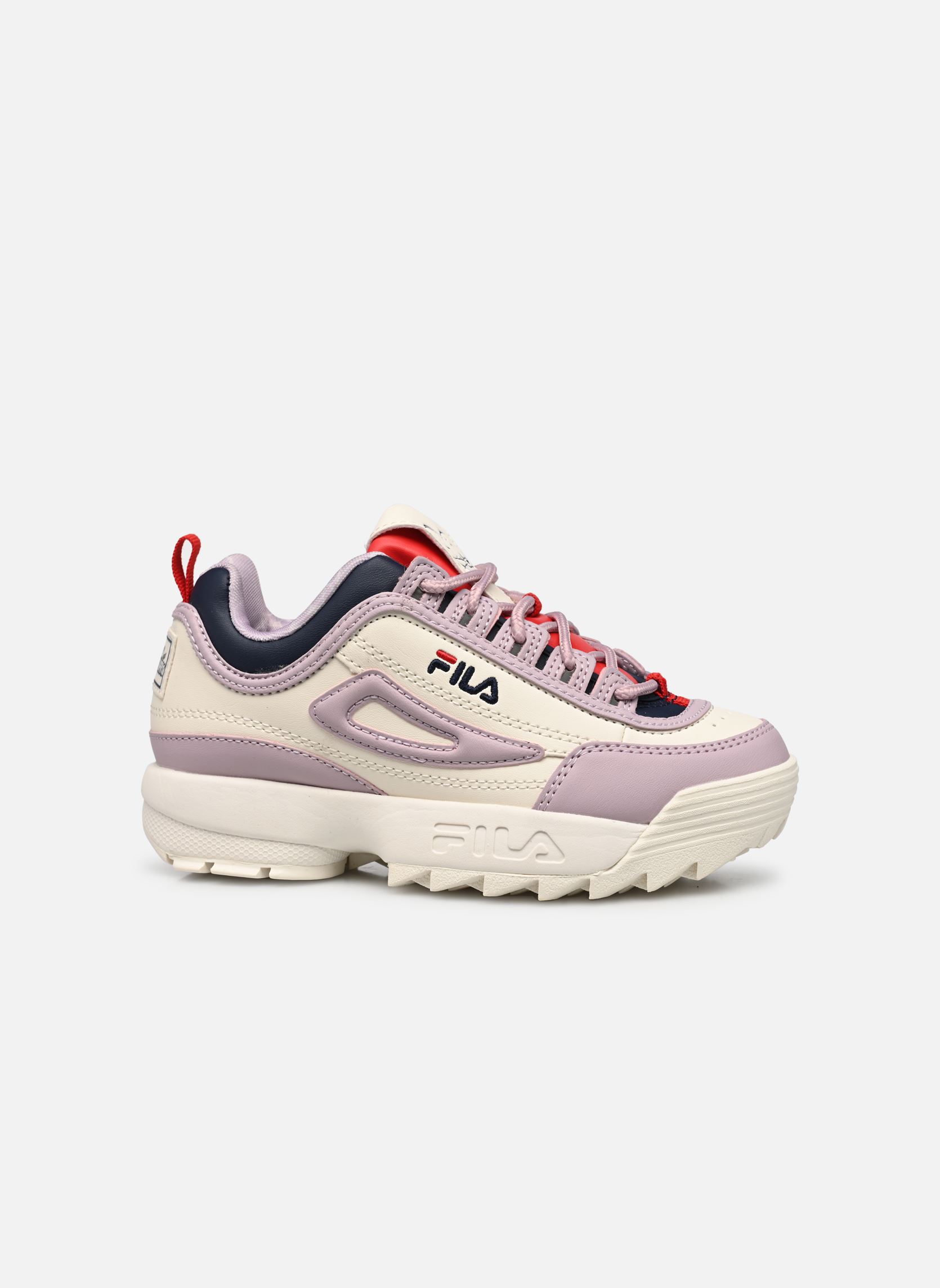 Baskets basses Disruptor fille beige FILA Baskets basses Disruptor fille beige Marshmallow-Mauve Shadows