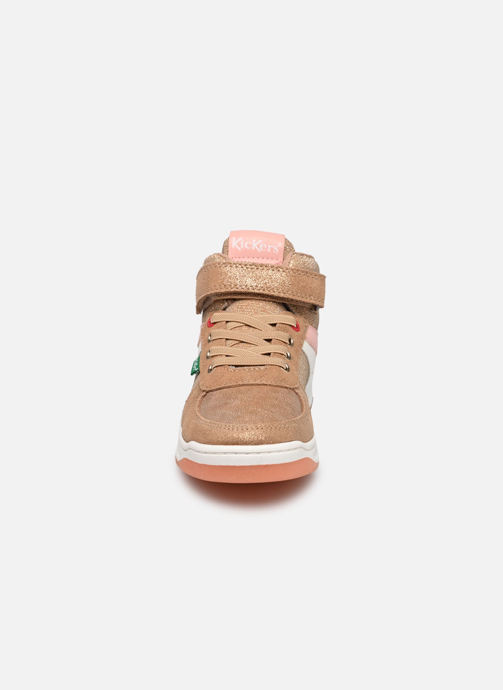 Hoge sneakers KICKALIEN meisjes goud en brons Kickers Hoge sneakers KICKALIEN meisjes goud en brons BEIGE ROSE GLITTER