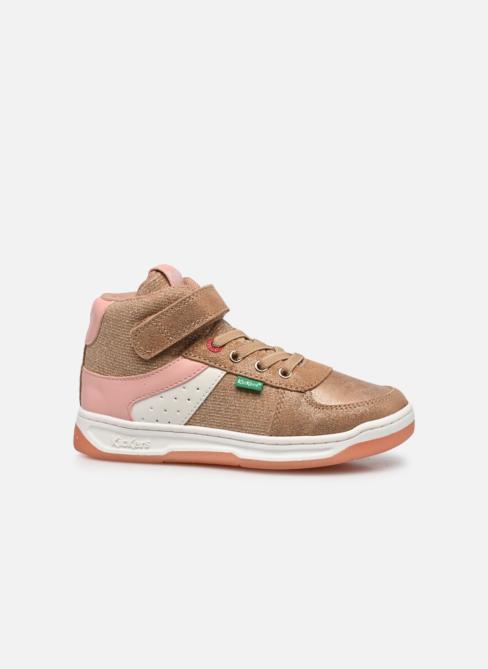 Hoge sneakers KICKALIEN meisjes goud en brons Kickers Hoge sneakers KICKALIEN meisjes goud en brons BEIGE ROSE GLITTER