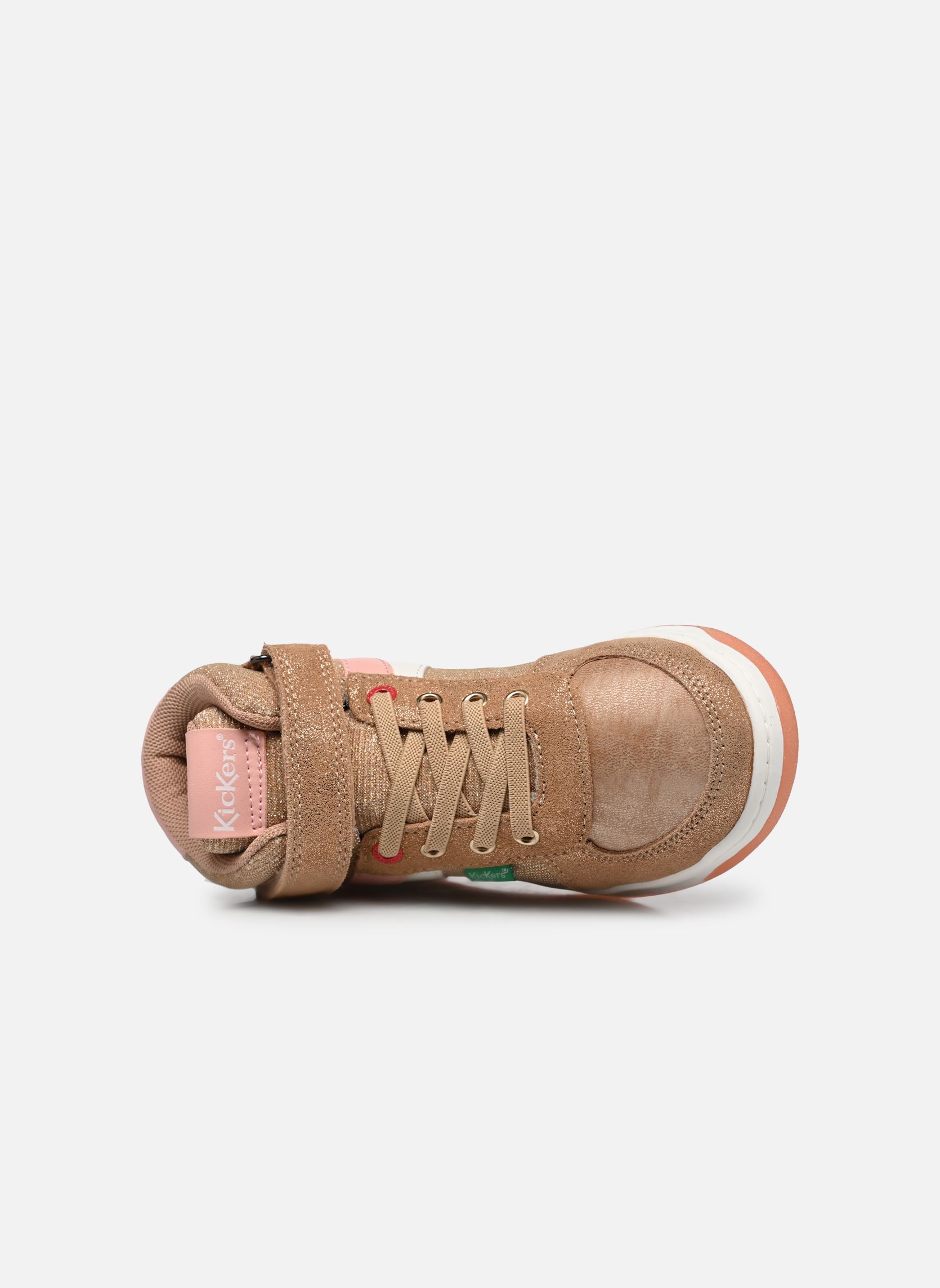Hoge sneakers KICKALIEN meisjes goud en brons Kickers Hoge sneakers KICKALIEN meisjes goud en brons BEIGE ROSE GLITTER