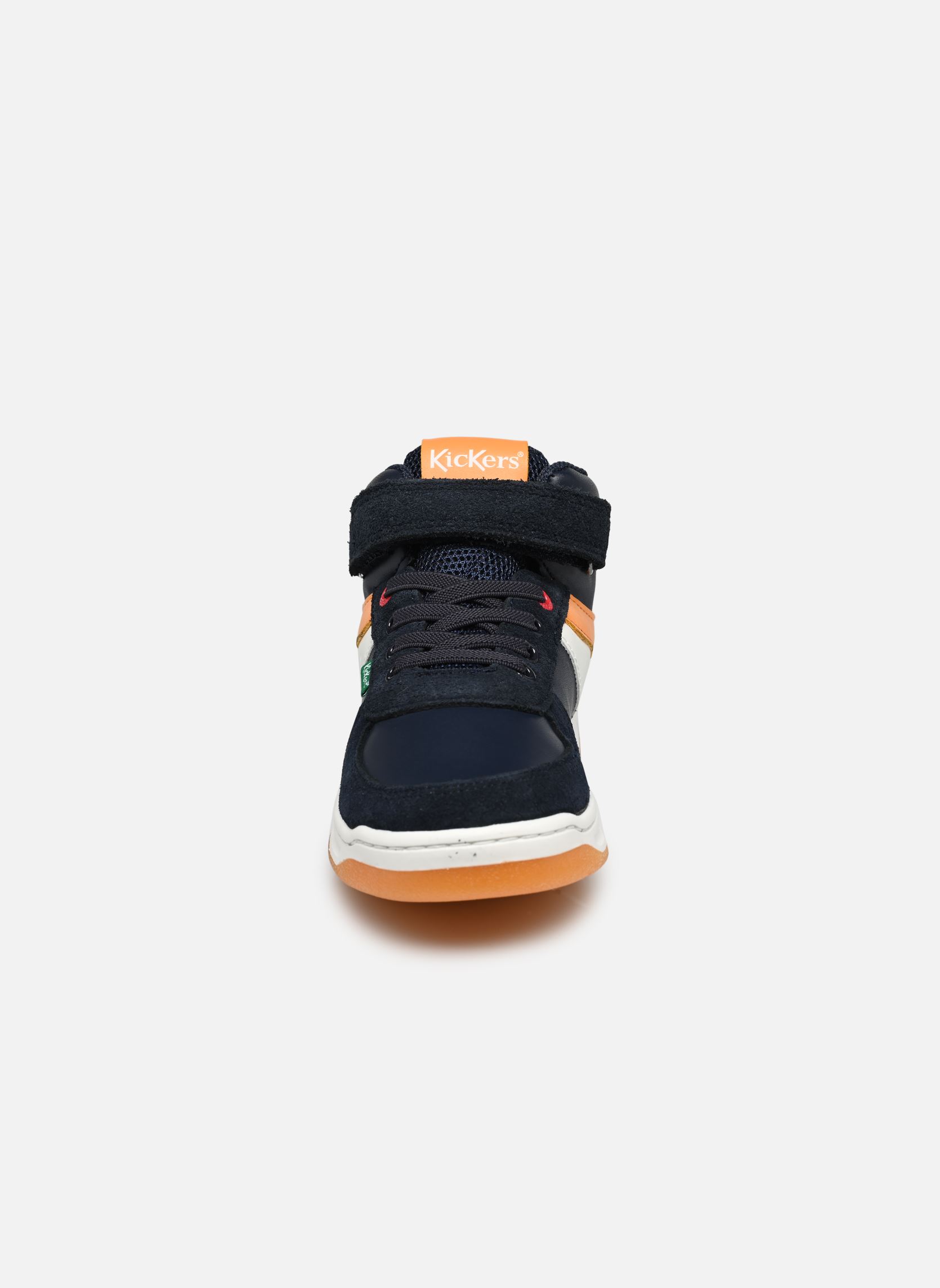 Baskets hautes KICKALIEN garçon bleu Kickers Baskets hautes KICKALIEN garçon bleu MARINE BLANC ORANGE